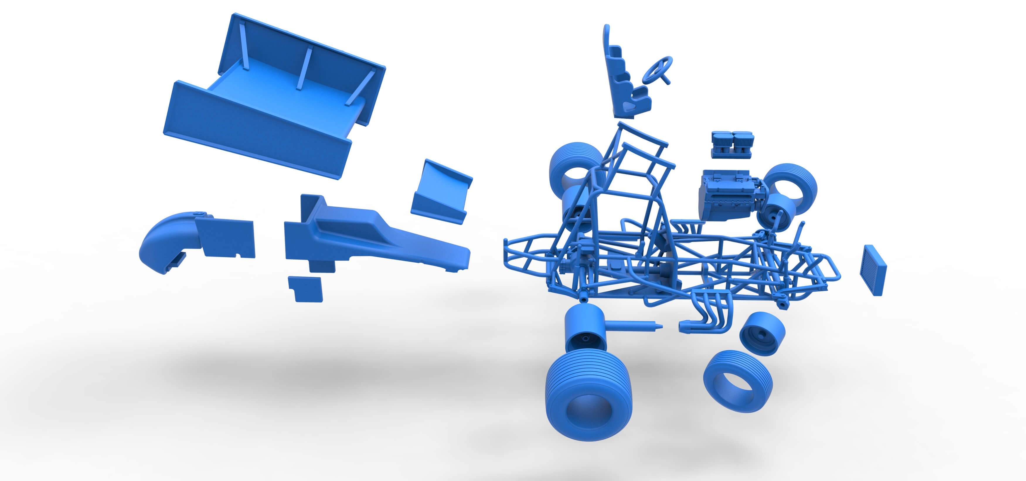 Sprint Car 1:25 3D Model