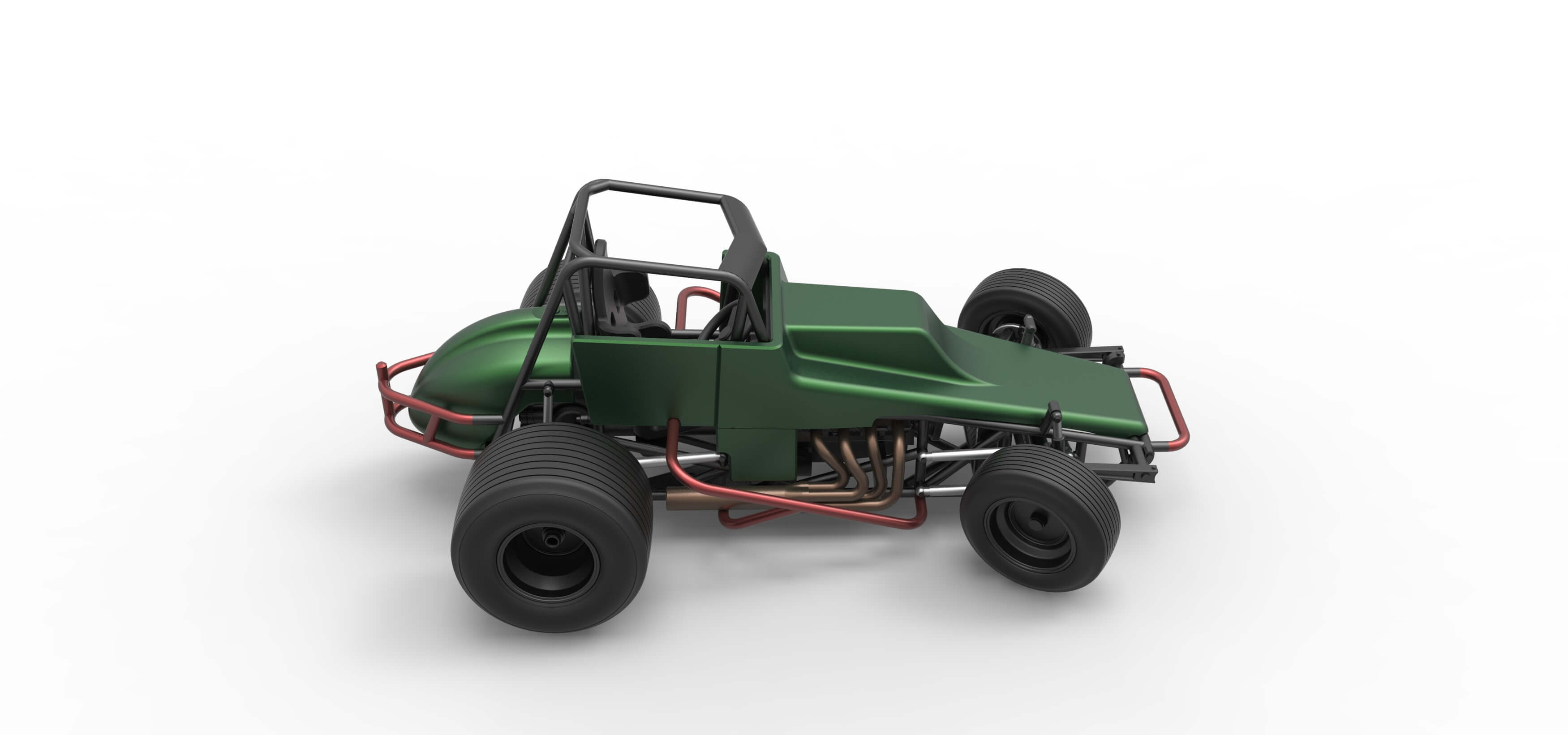 Sprint Car 1:25 3D Model