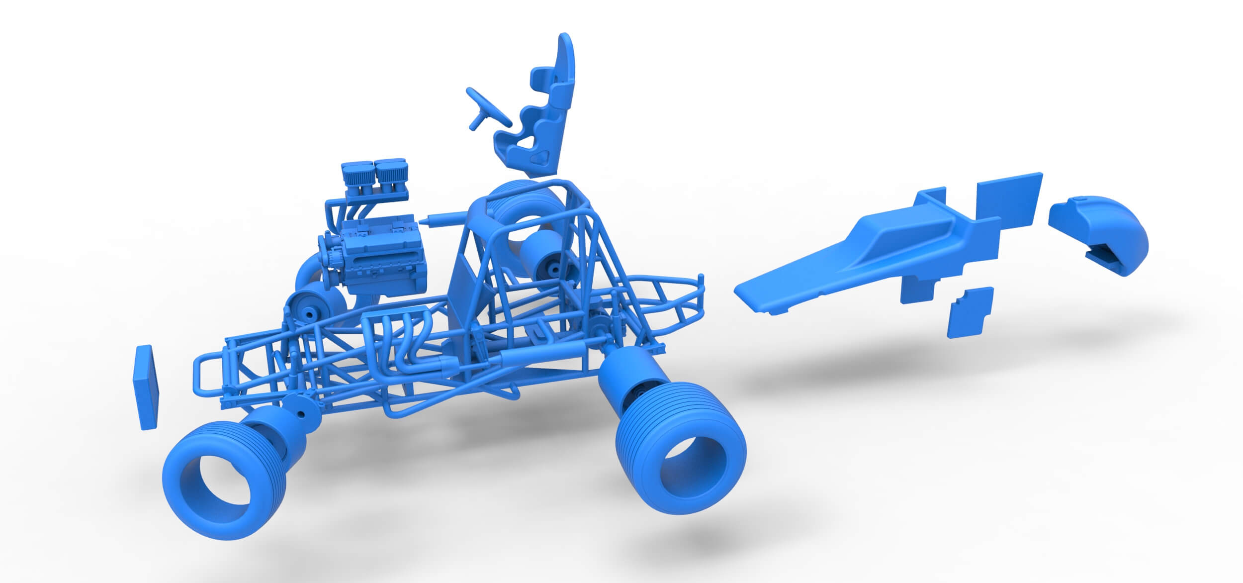 Sprint Car 1:25 3D Model