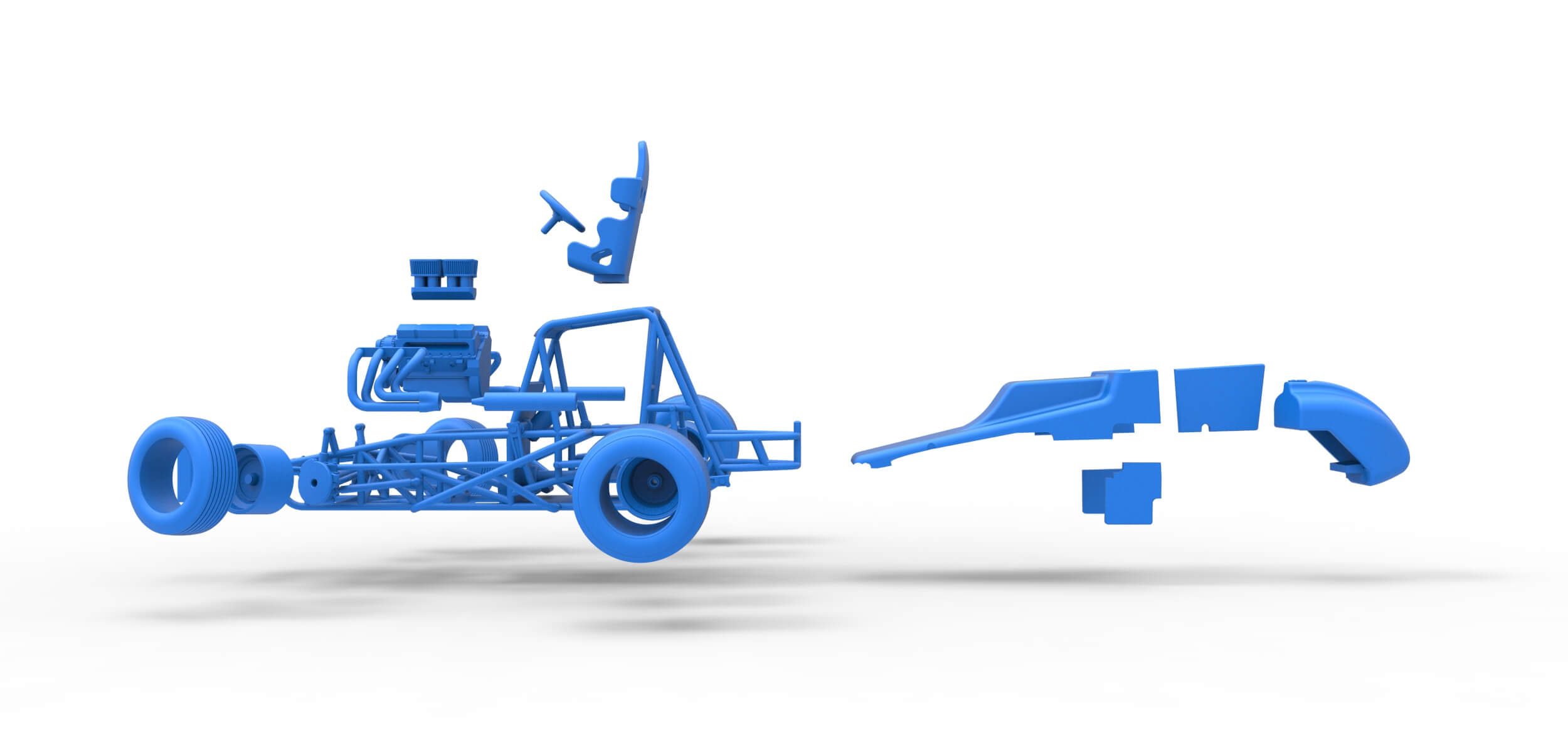Sprint Car 1:25 3D Model