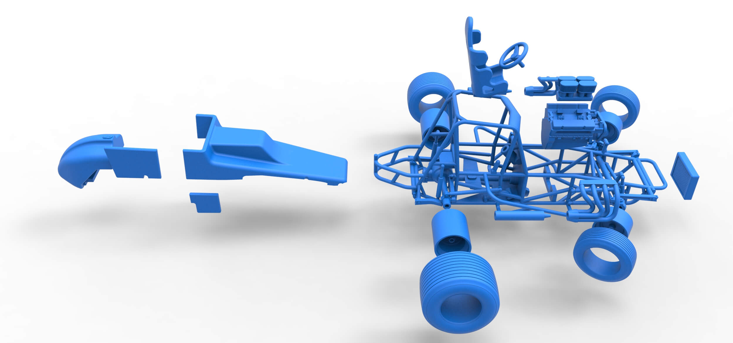 Sprint Car 1:25 3D Model