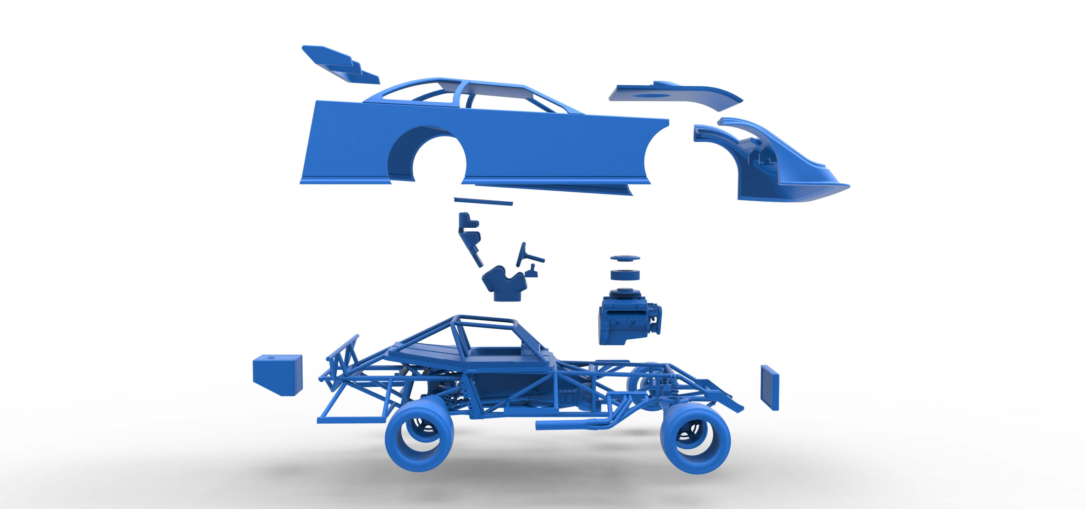 Super Dirt Late Model for Pavement Scale 1:25