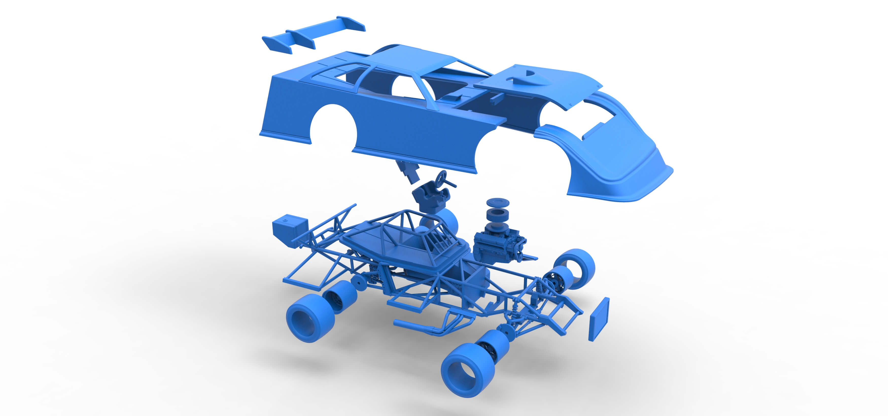 Super Dirt Late Model for Pavement Scale 1:25