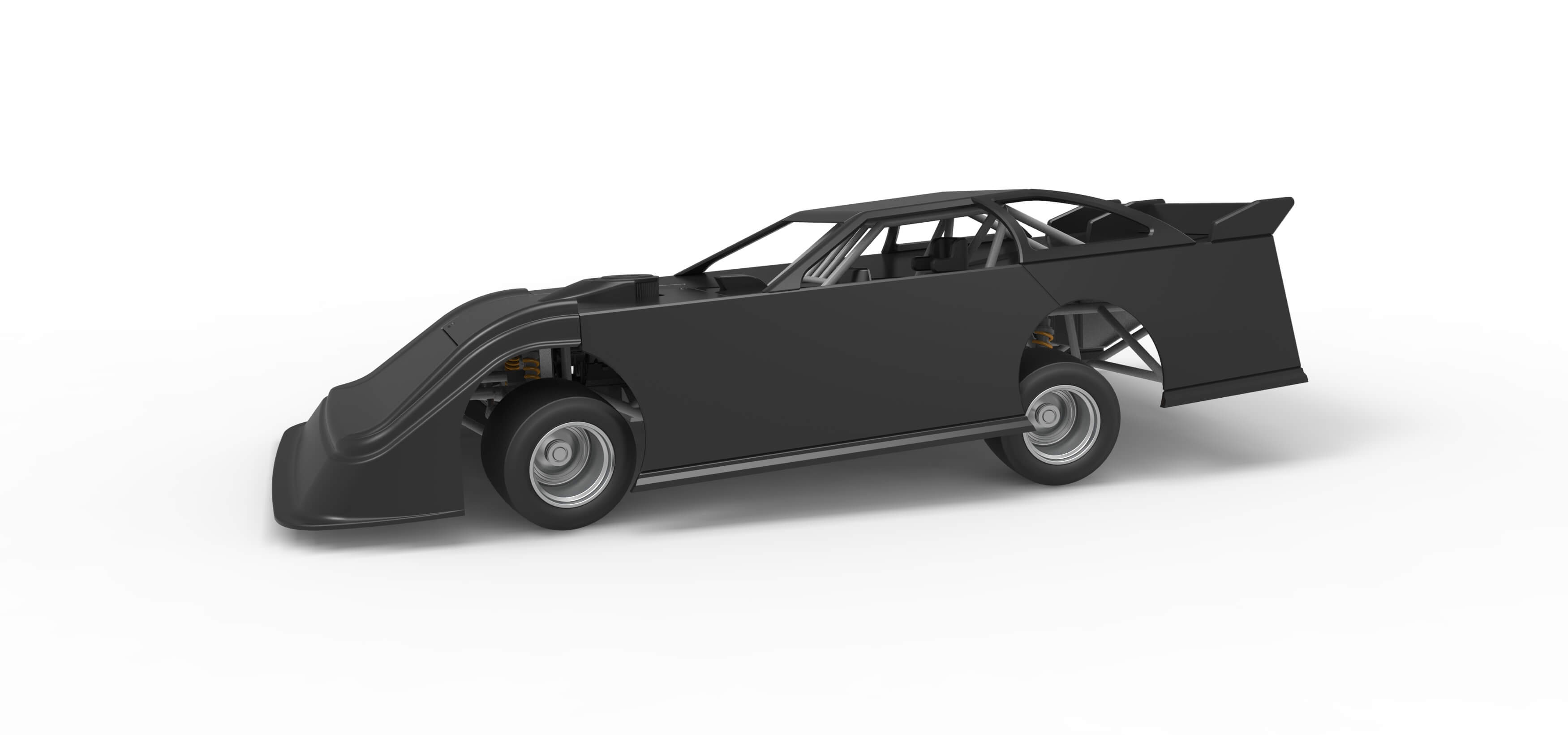 Super Dirt Late Model for Pavement While Turning Scale 1:25