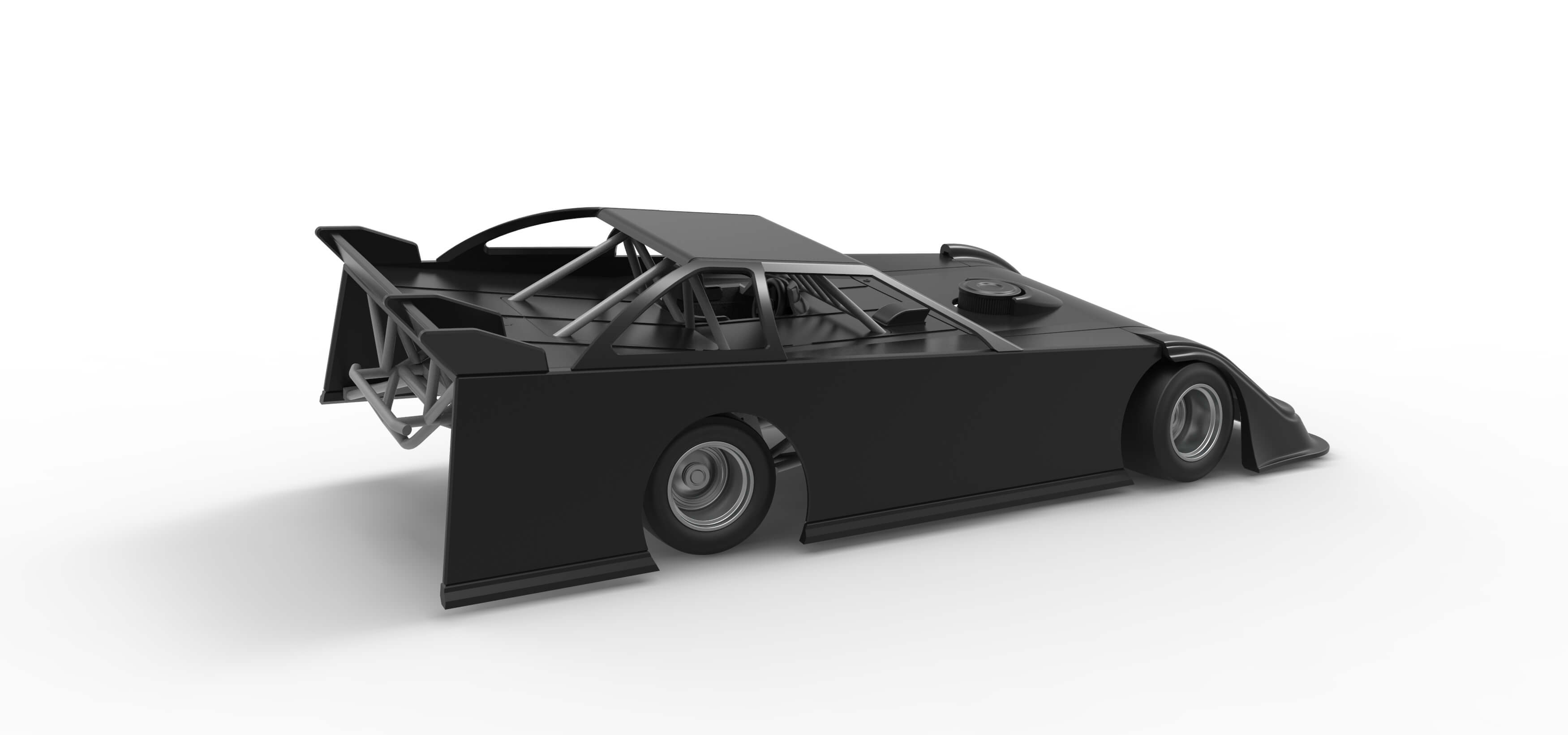 Super Dirt Late Model for Pavement While Turning Scale 1:25