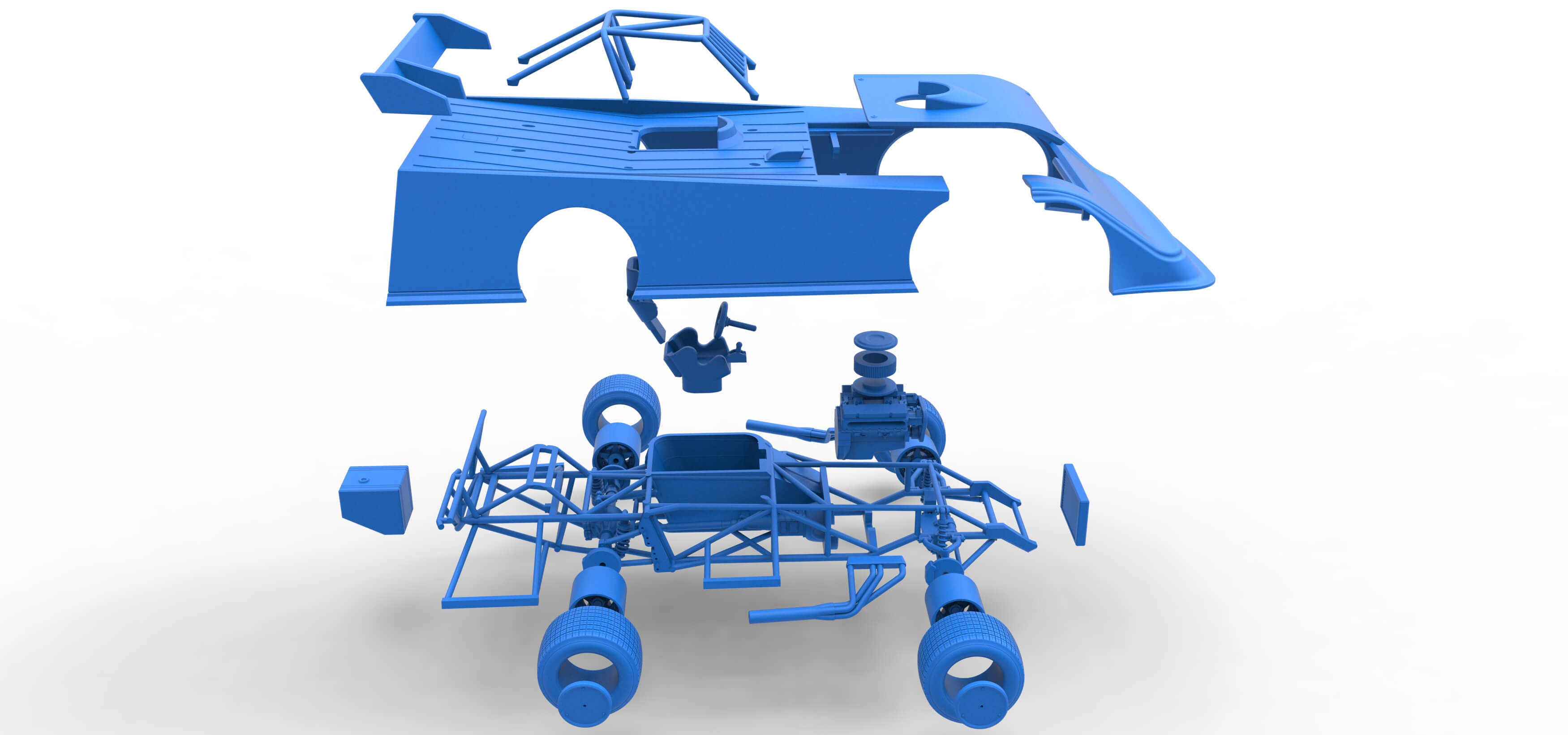 Super Dirt Late Model Version 2 Scale 1:25