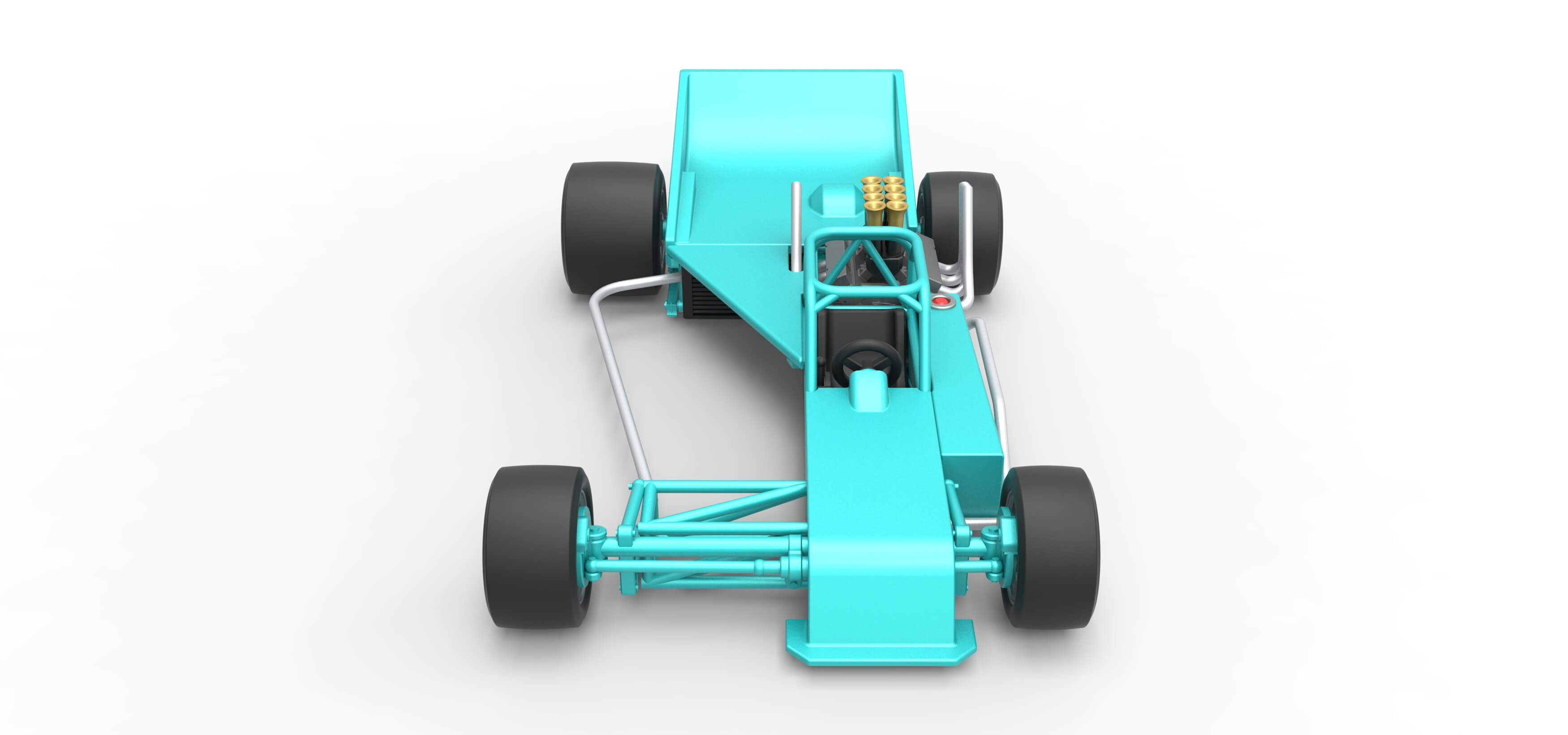 Supermodified Race Car 1:25 3D Model