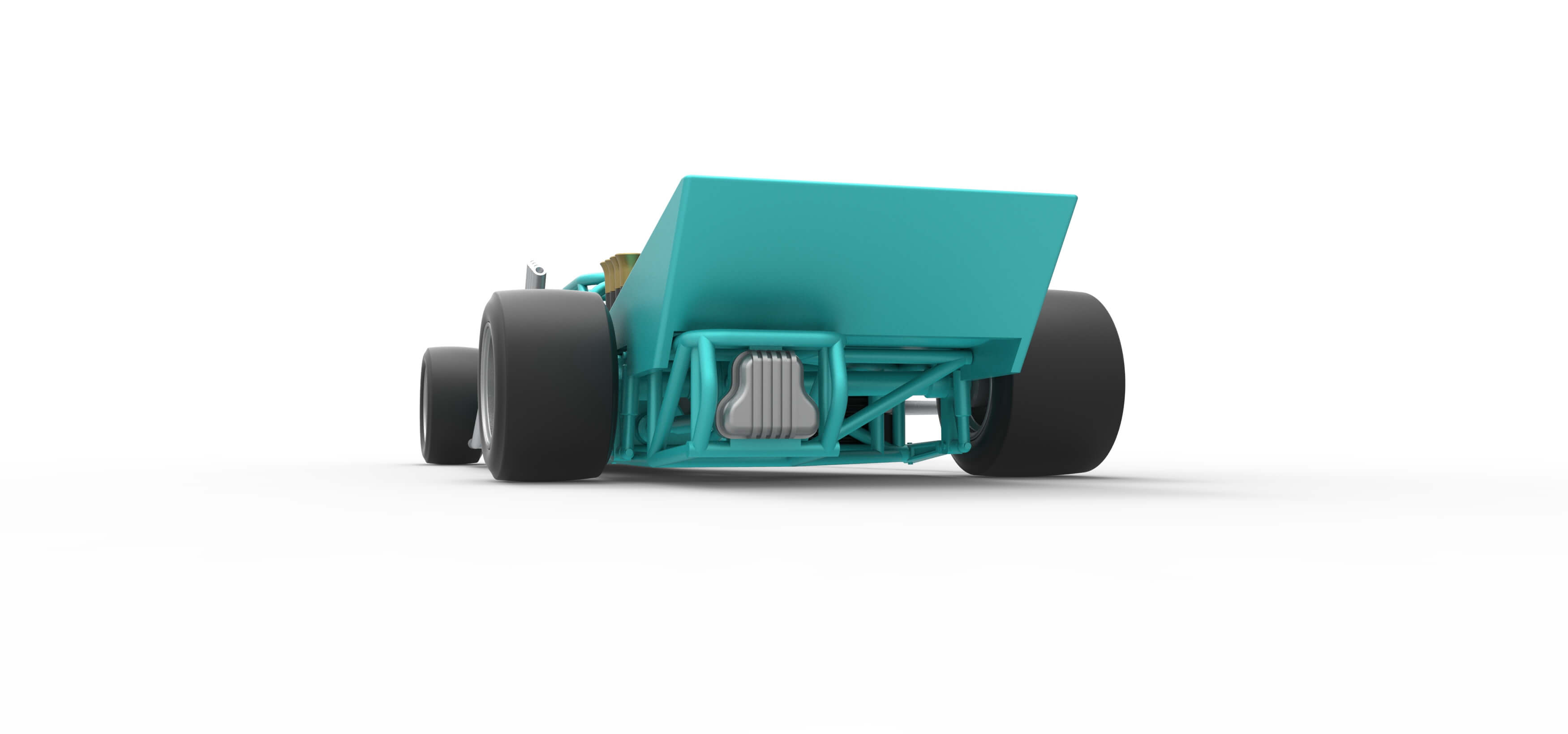 Supermodified Race Car 1:25 3D Model