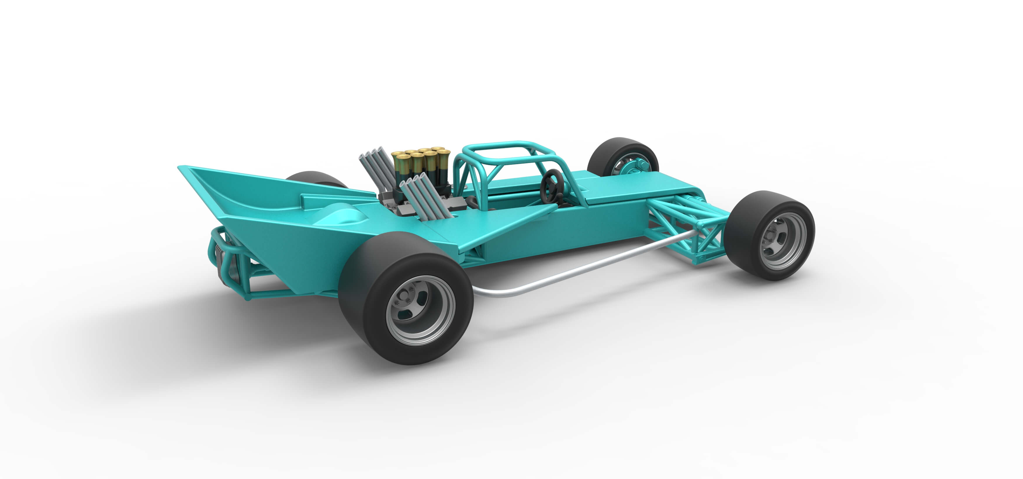Supermodified Race Car 1:25 3D Model