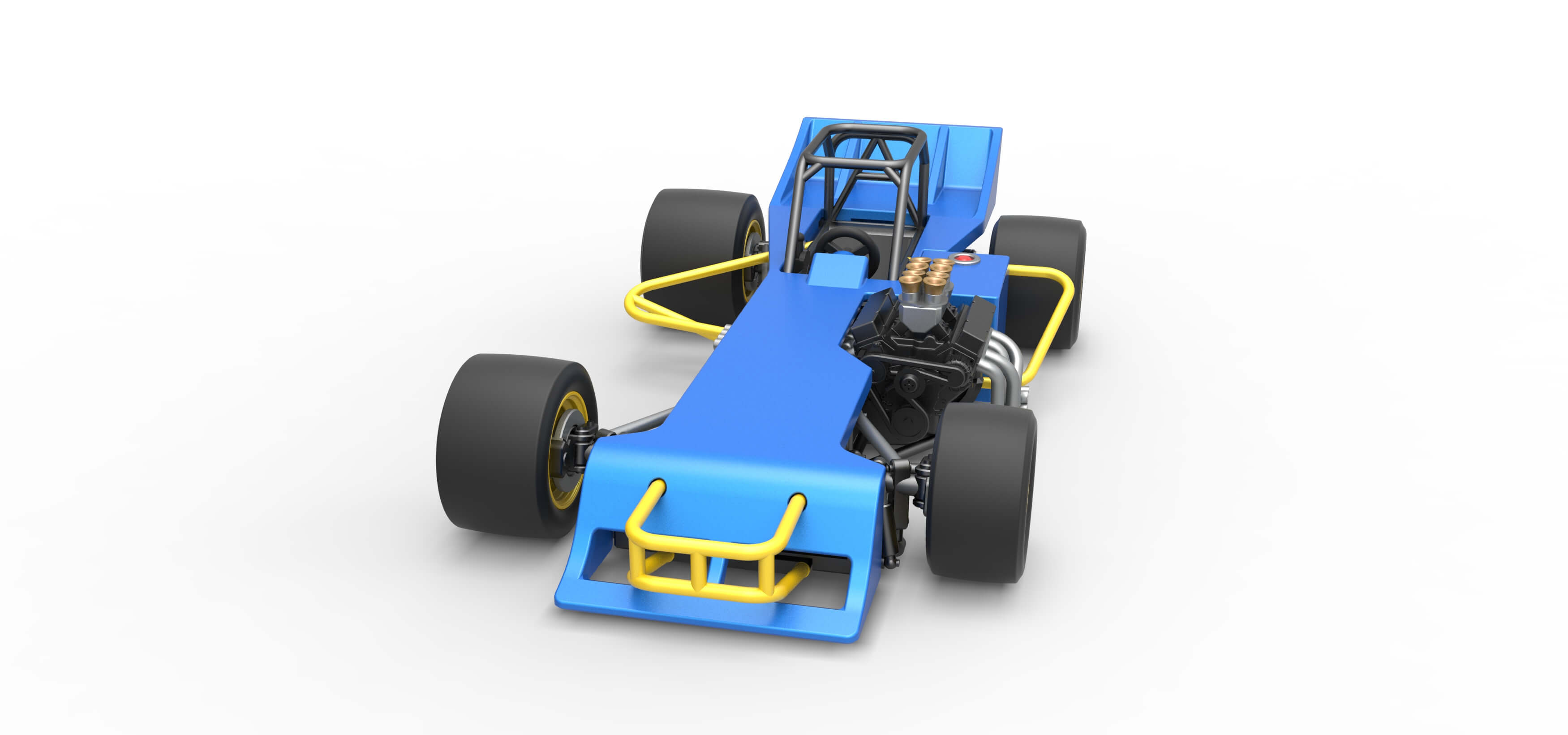 Supermodified Race Car 1:25 3D Model