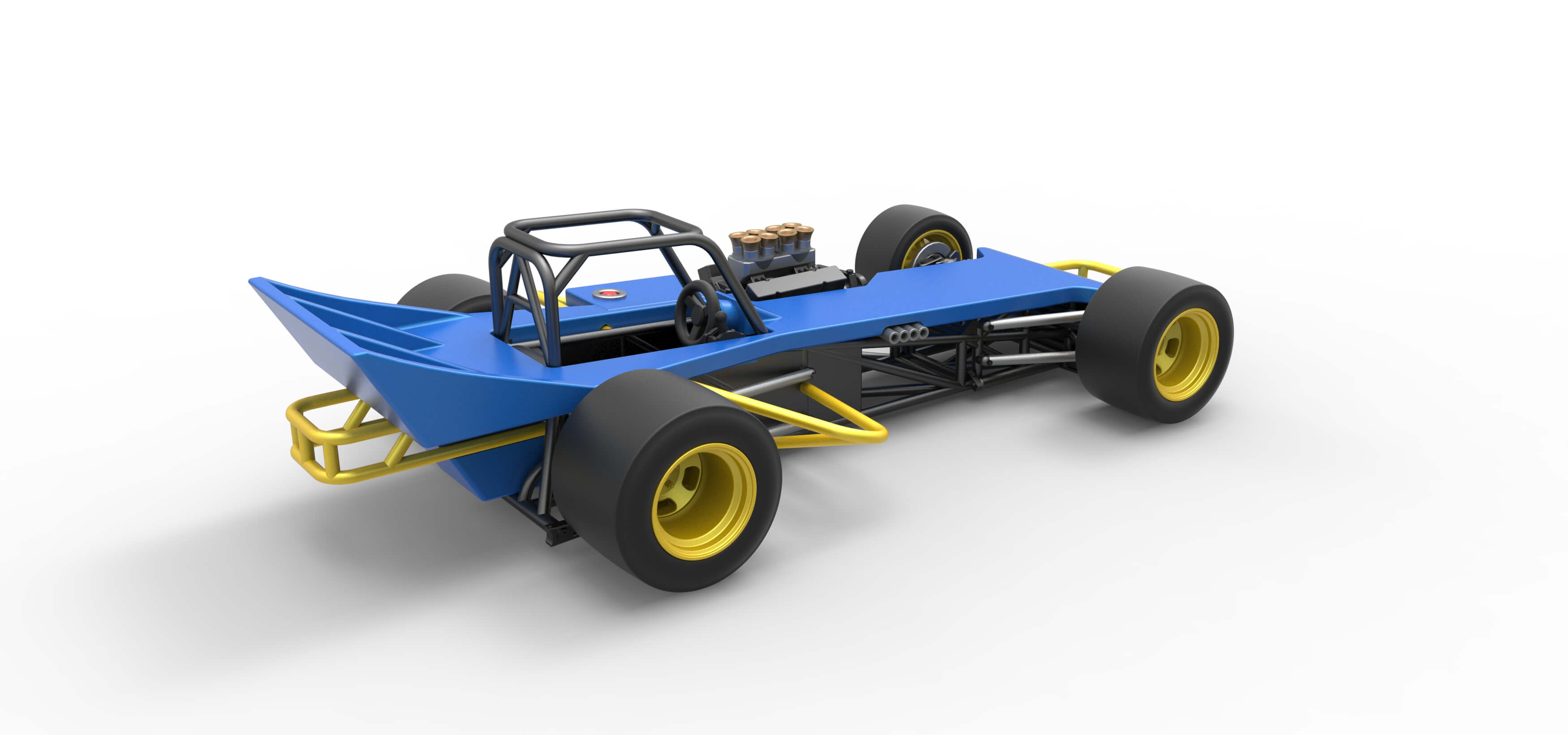 Supermodified Race Car 1:25 3D Model