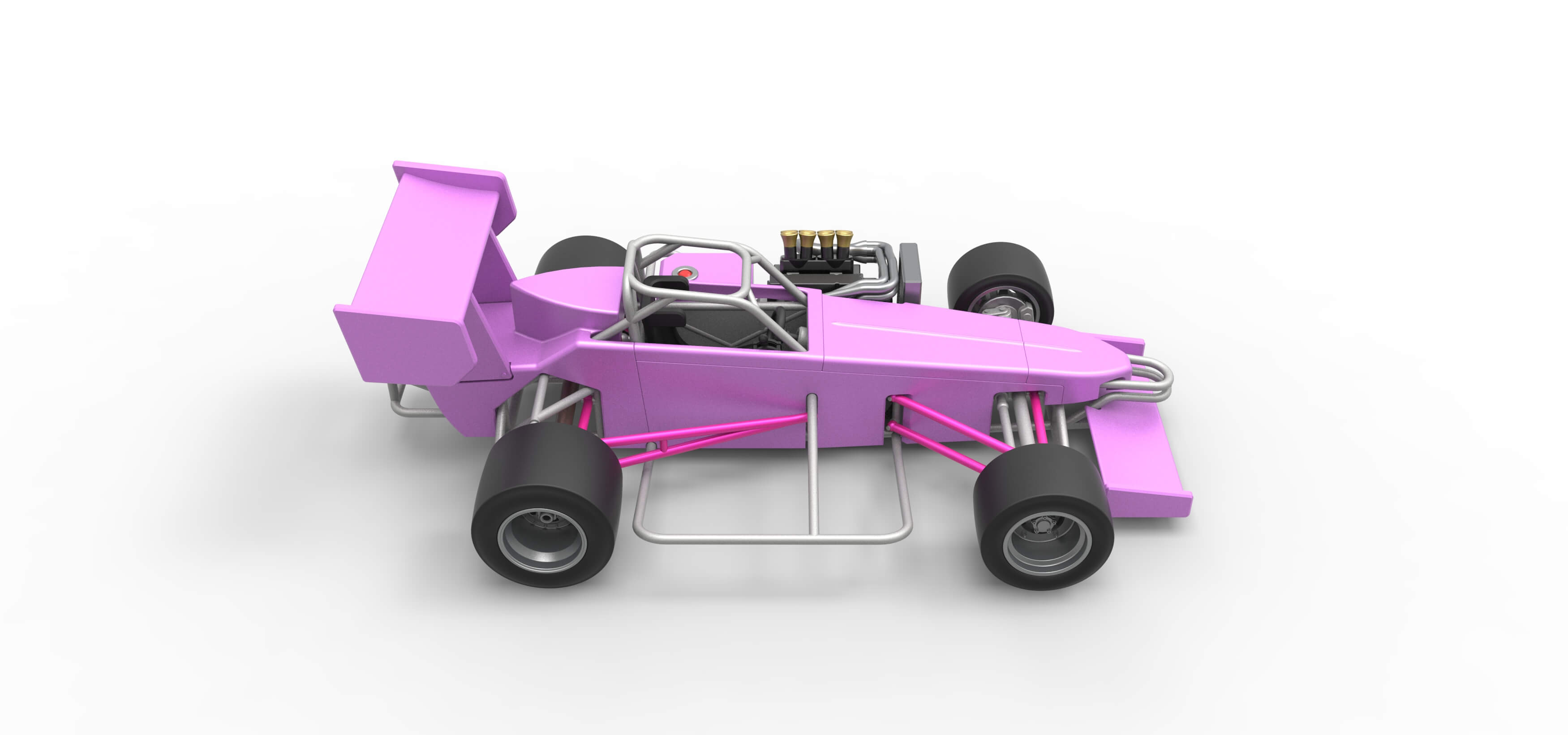 Supermodified Race Car 1:25 3D Model