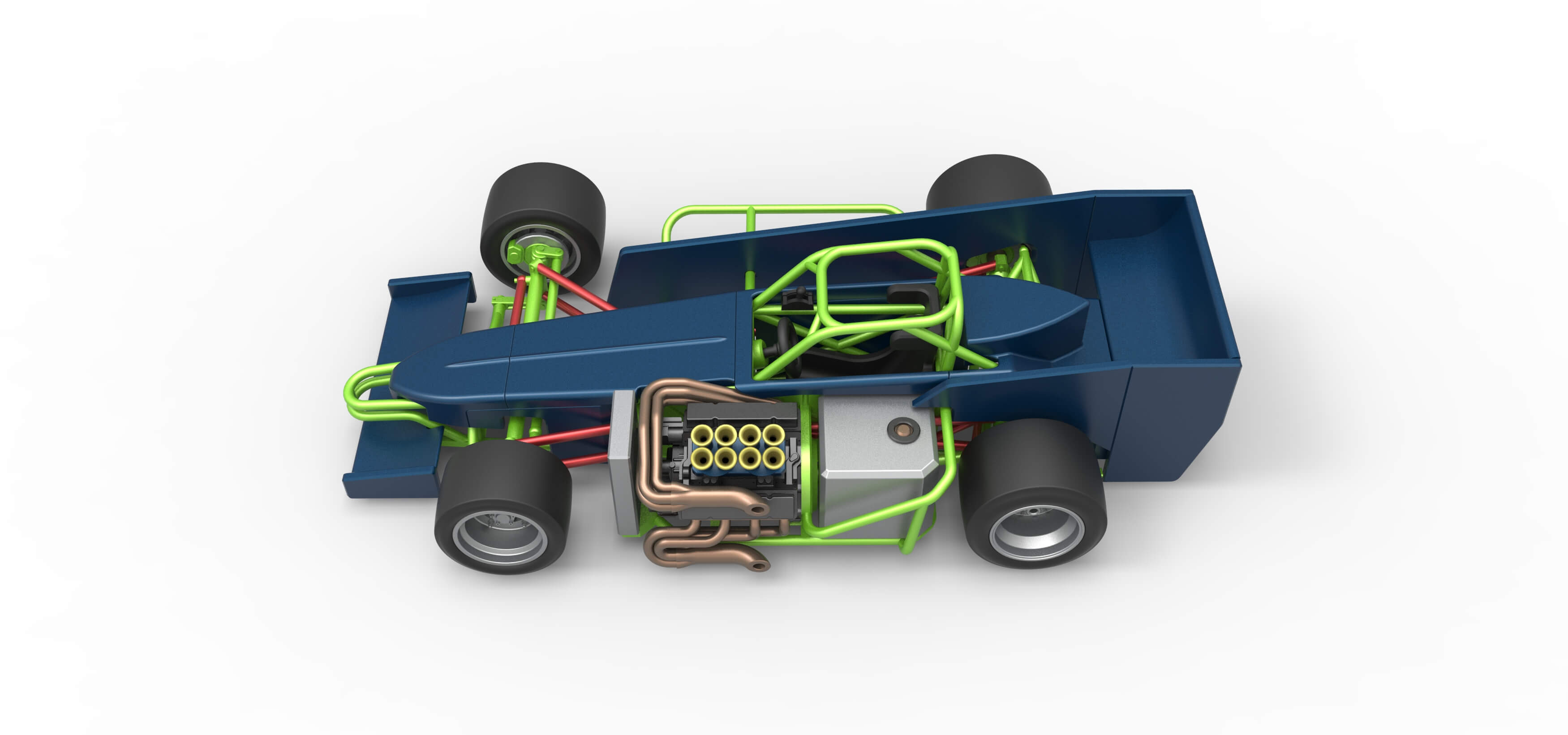 Supermodified Race Car 1:25 3D Model