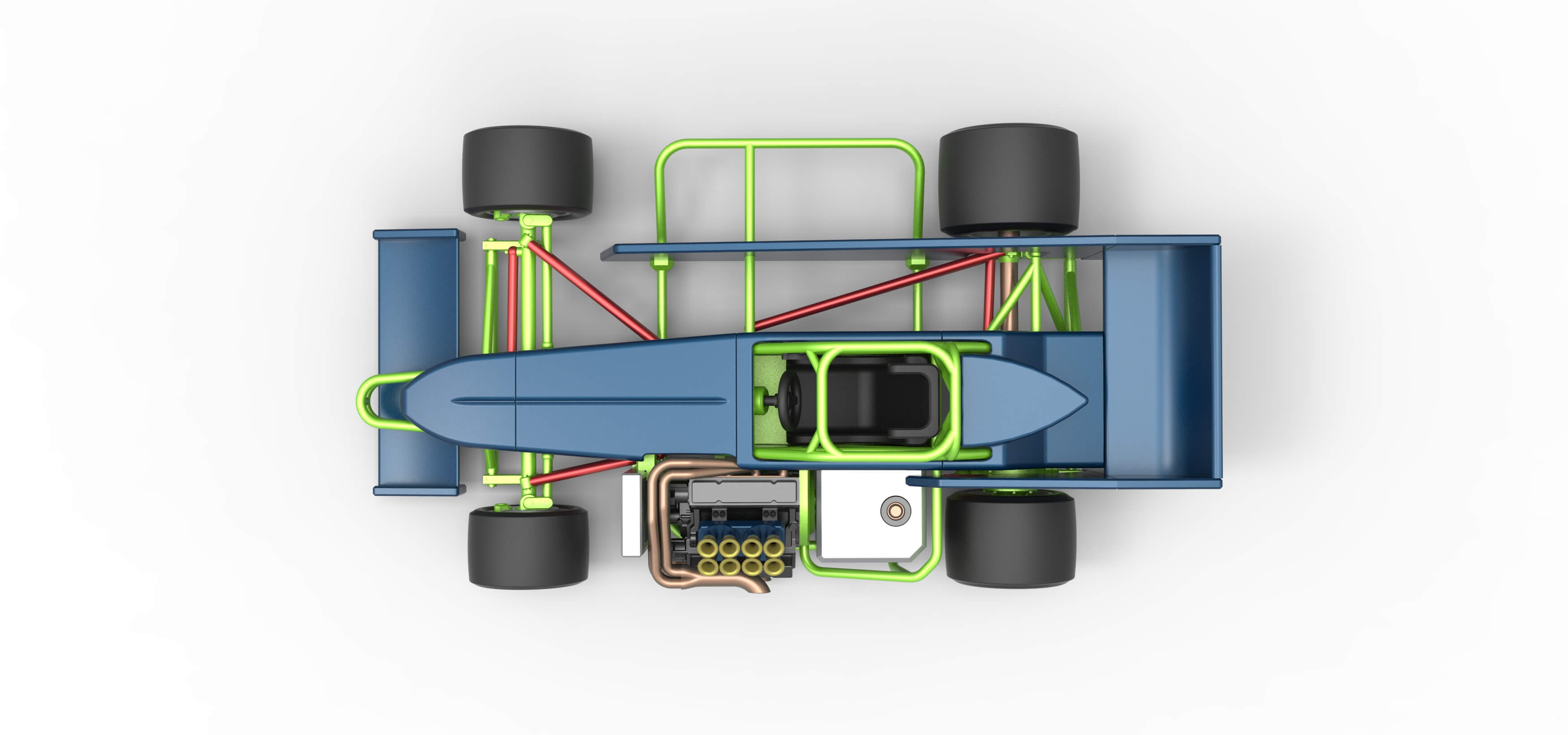 Supermodified Race Car 1:25 3D Model