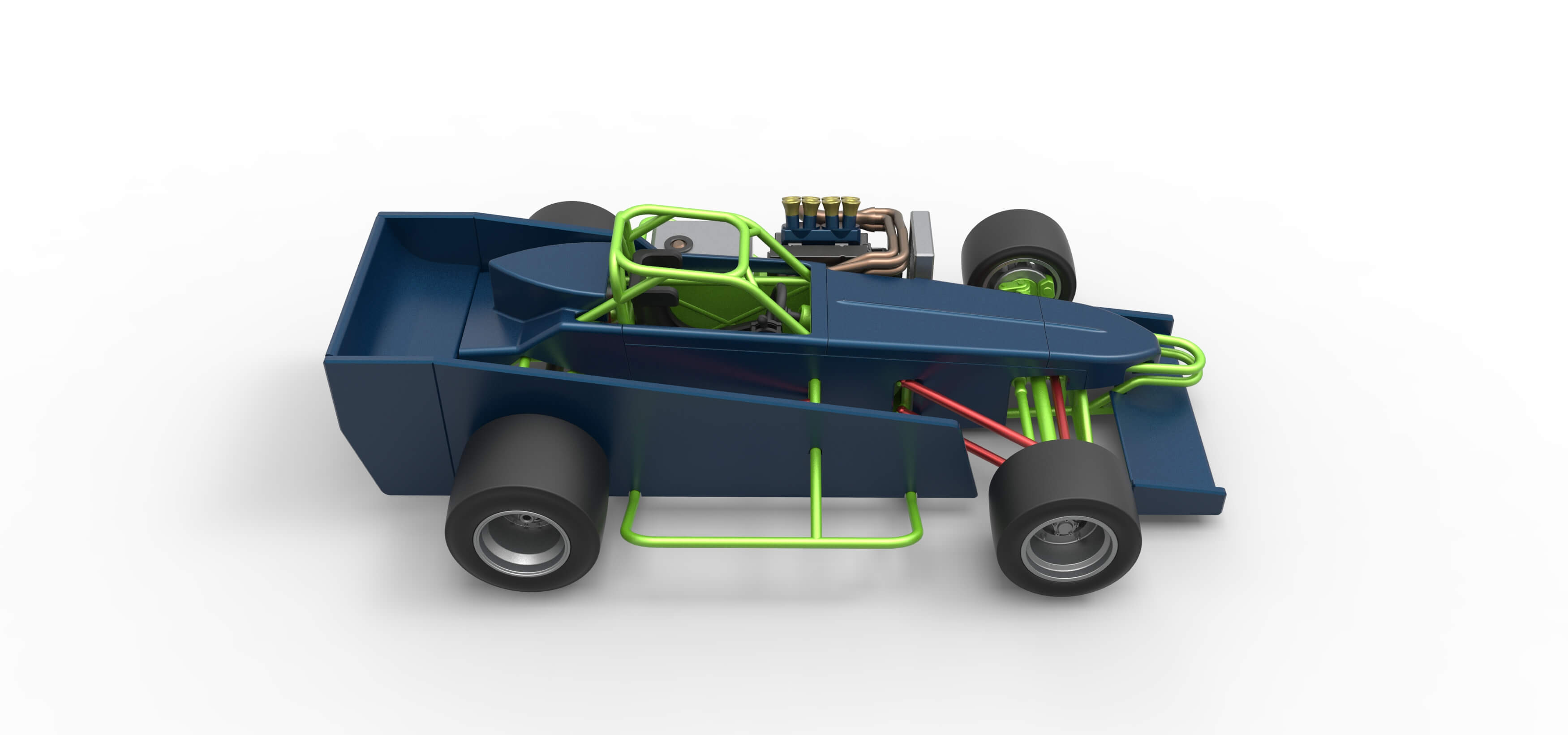 Supermodified Race Car 1:25 3D Model