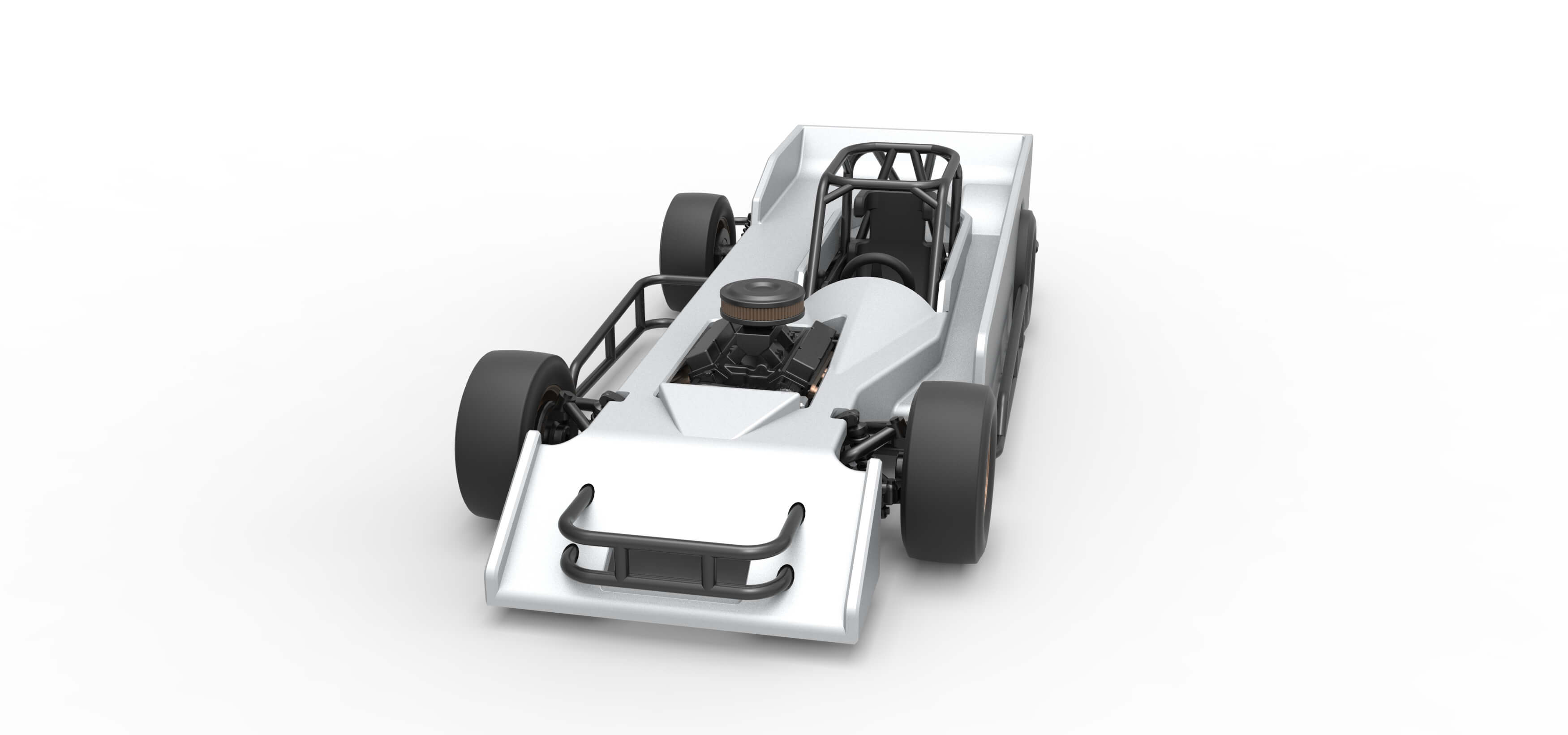 Supermodified Race Car 1:25 3D Model