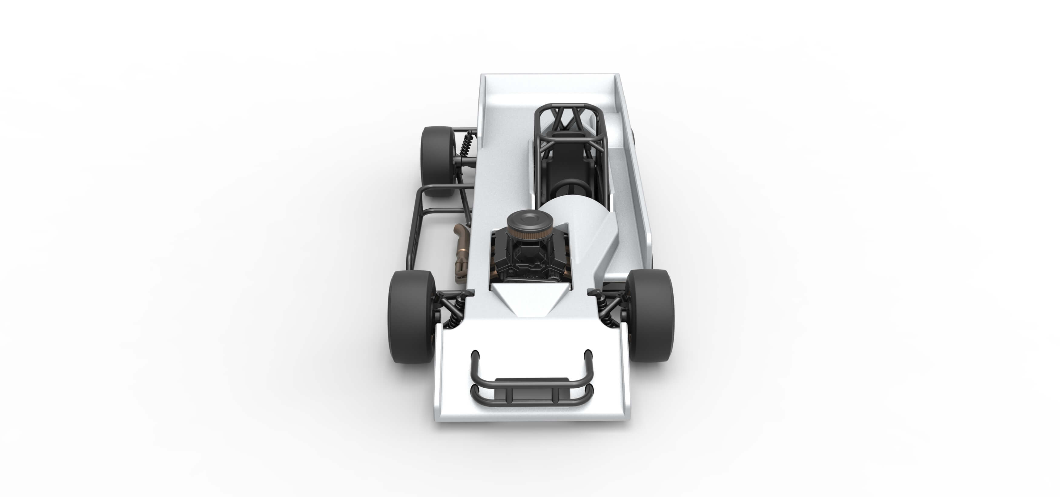 Supermodified Race Car 1:25 3D Model