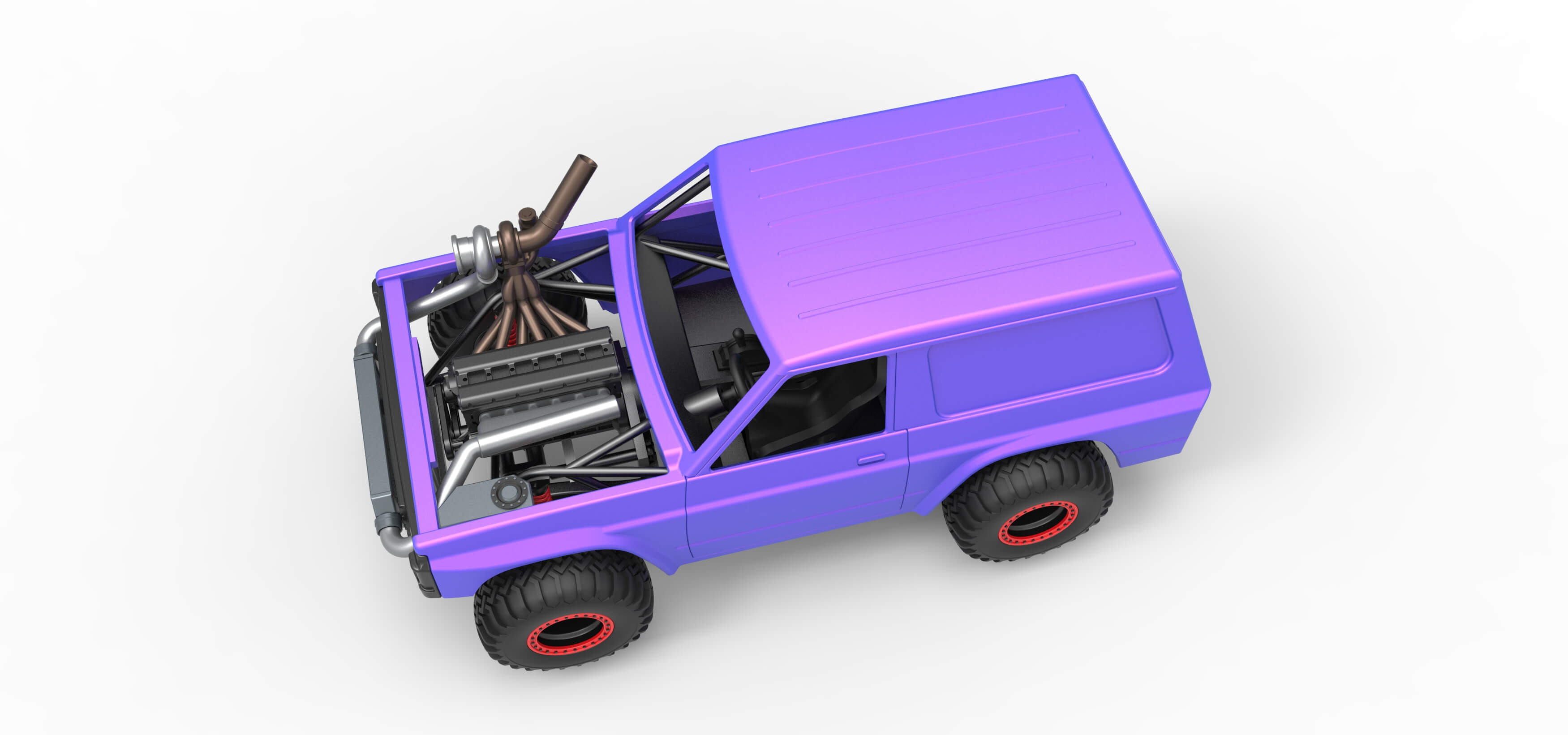 Uphill Sand Racing Dragster Version 2 Scale 1:25 3D Model