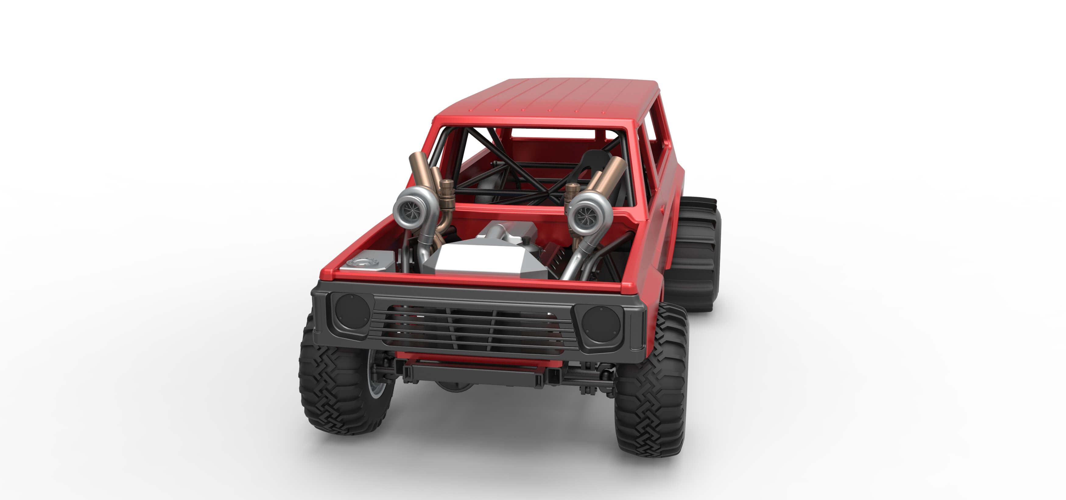 Uphill Sand Racing Dragster Version 3 Scale 1:25 3D Model