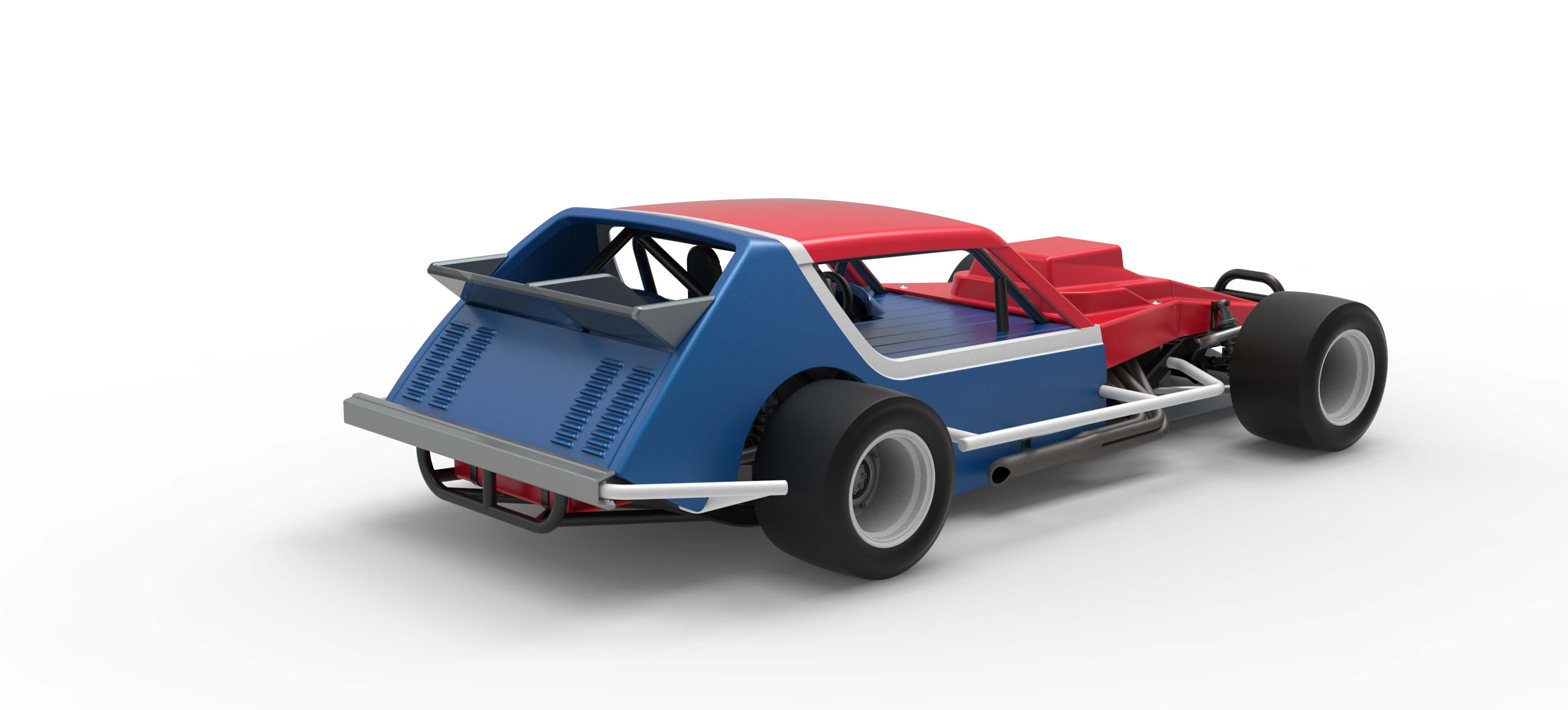 Vintage Asphalt Modified Stock Car V10 Scale 1:25 3D Model