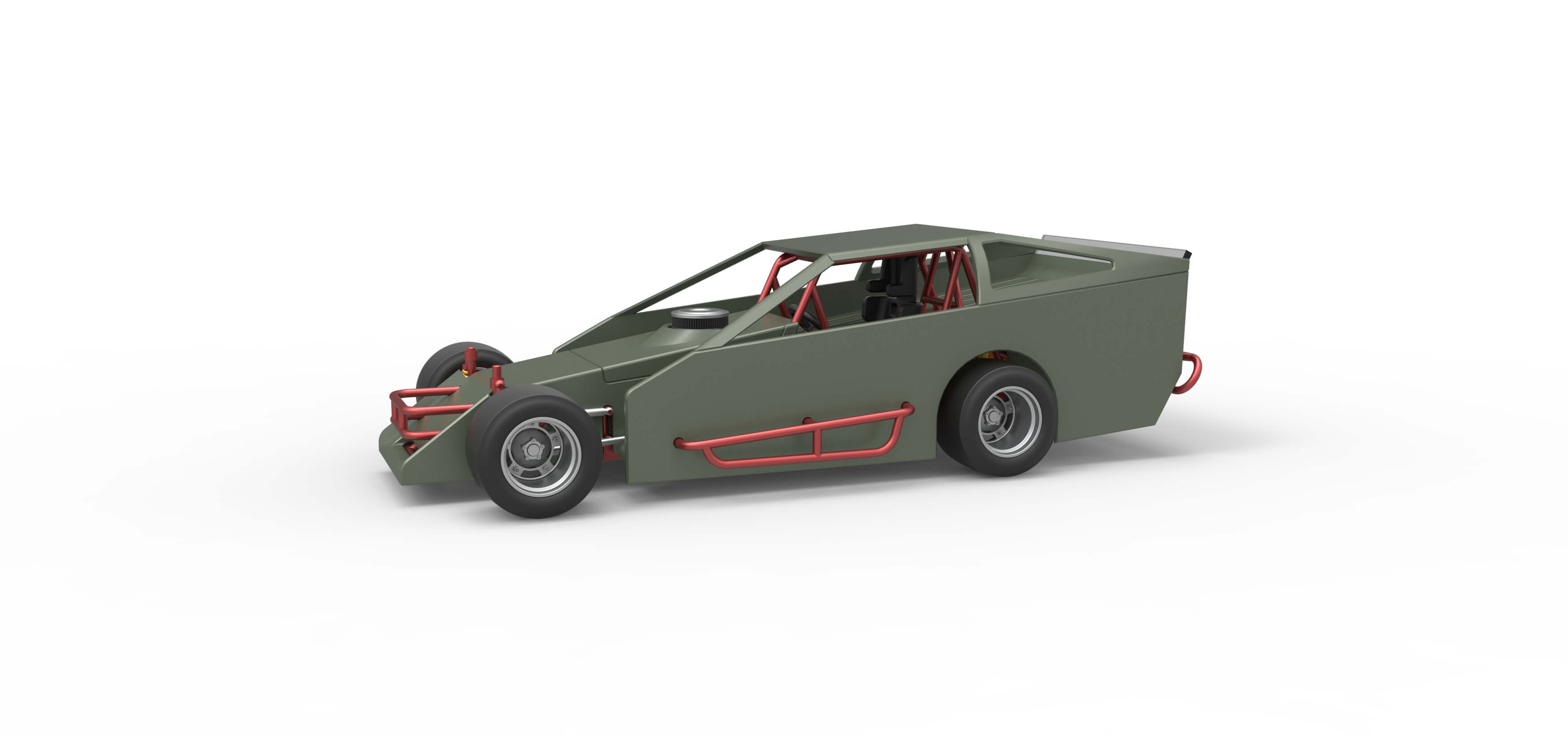 Vintage Asphalt Modified Stock Car V4 Scale 1:25