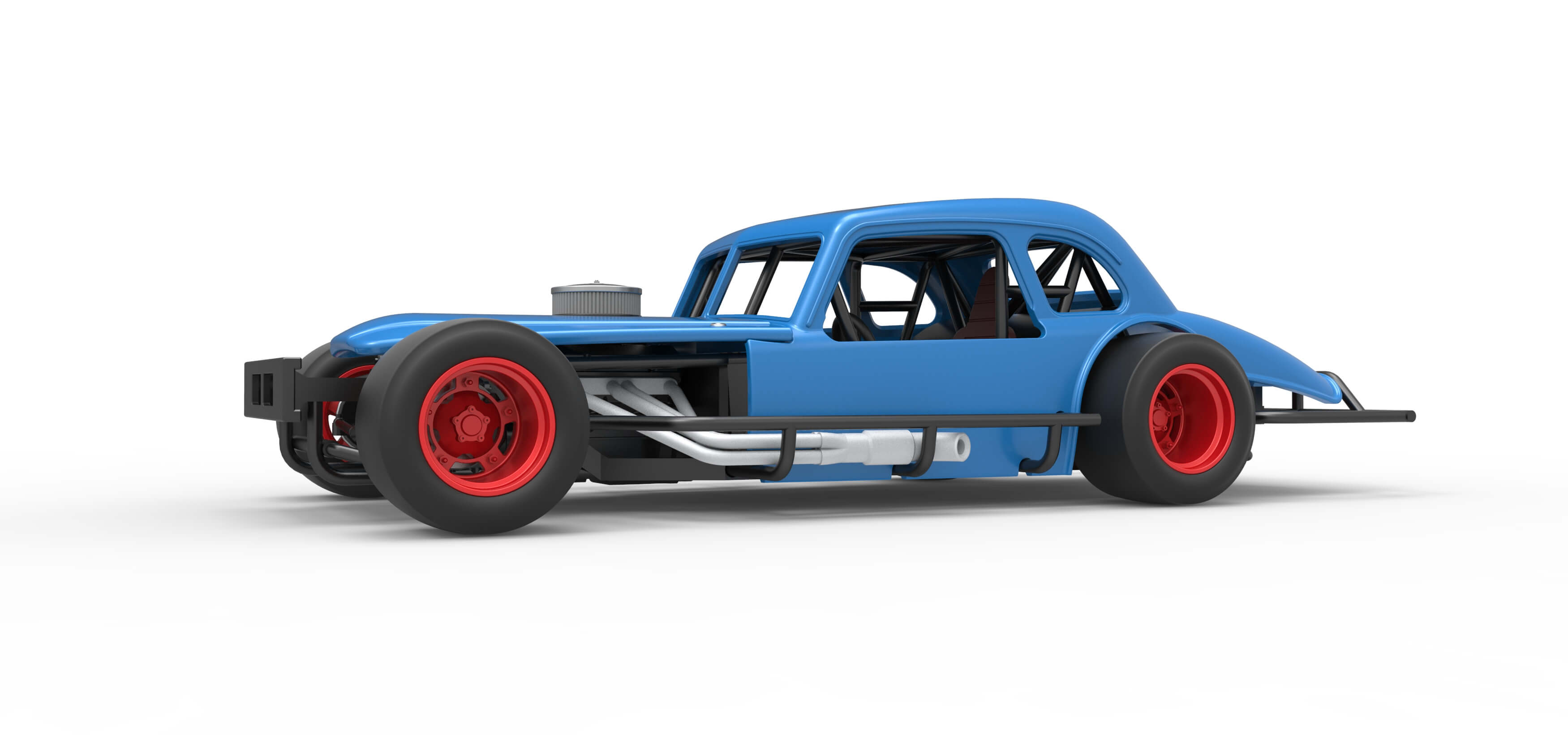Vintage Asphalt Modified Stock Car V5 Scale 1:25 3D Model