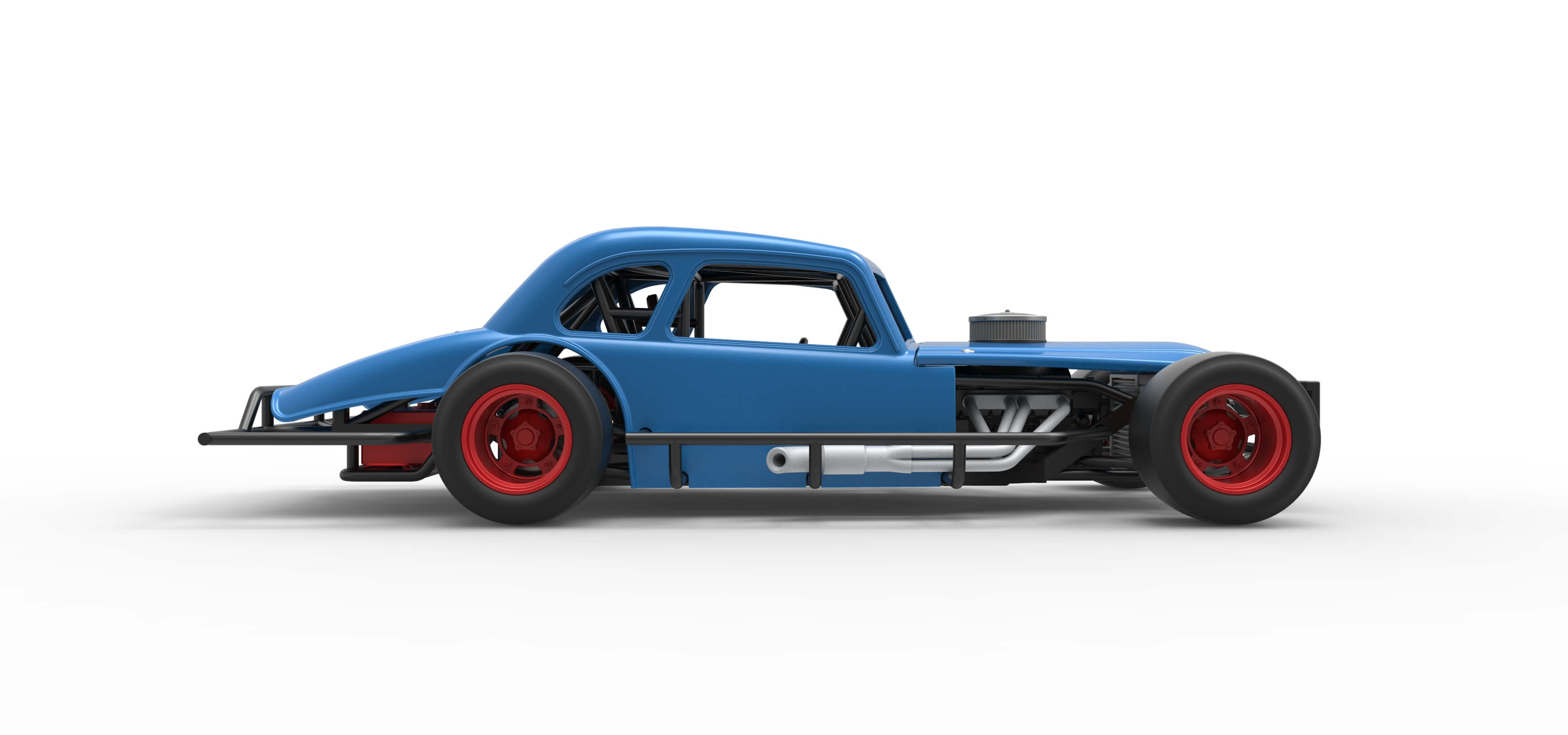 Vintage Asphalt Modified Stock Car V5 Scale 1:25 3D Model