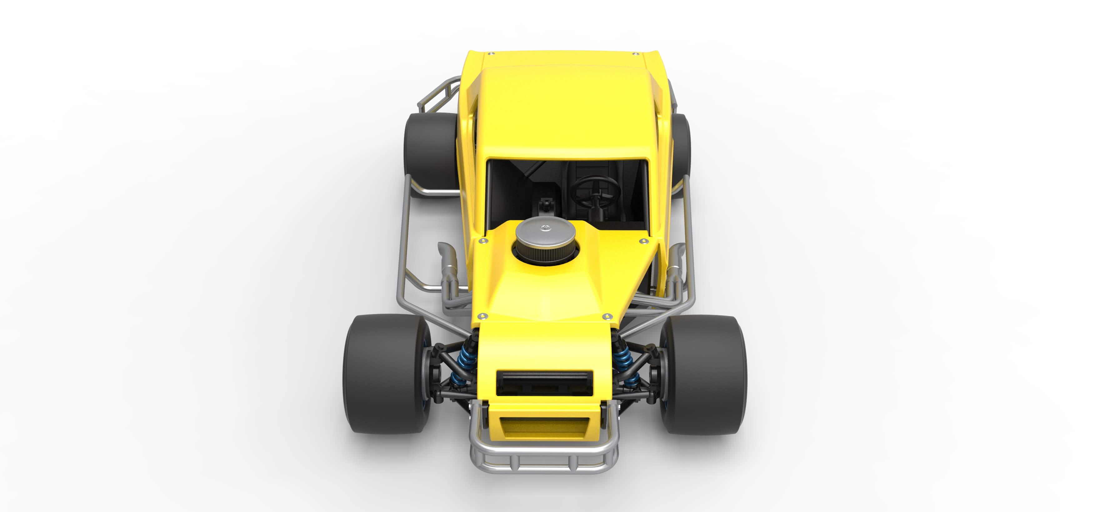 Vintage Asphalt Modified Stock Car V8 Scale 1:25 3D Model