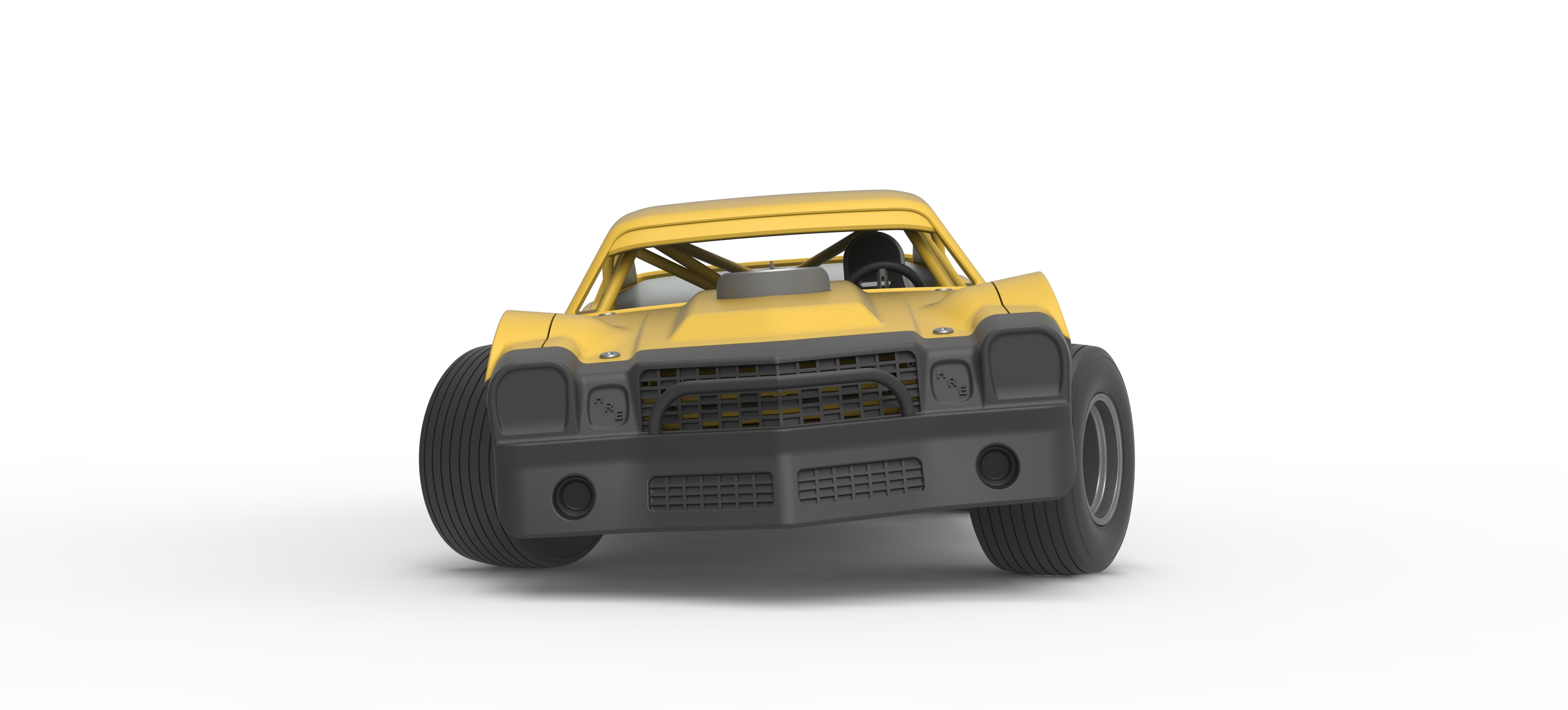 Vintage Dirt Late Model Race Car V2 While Turning Scale 1:25