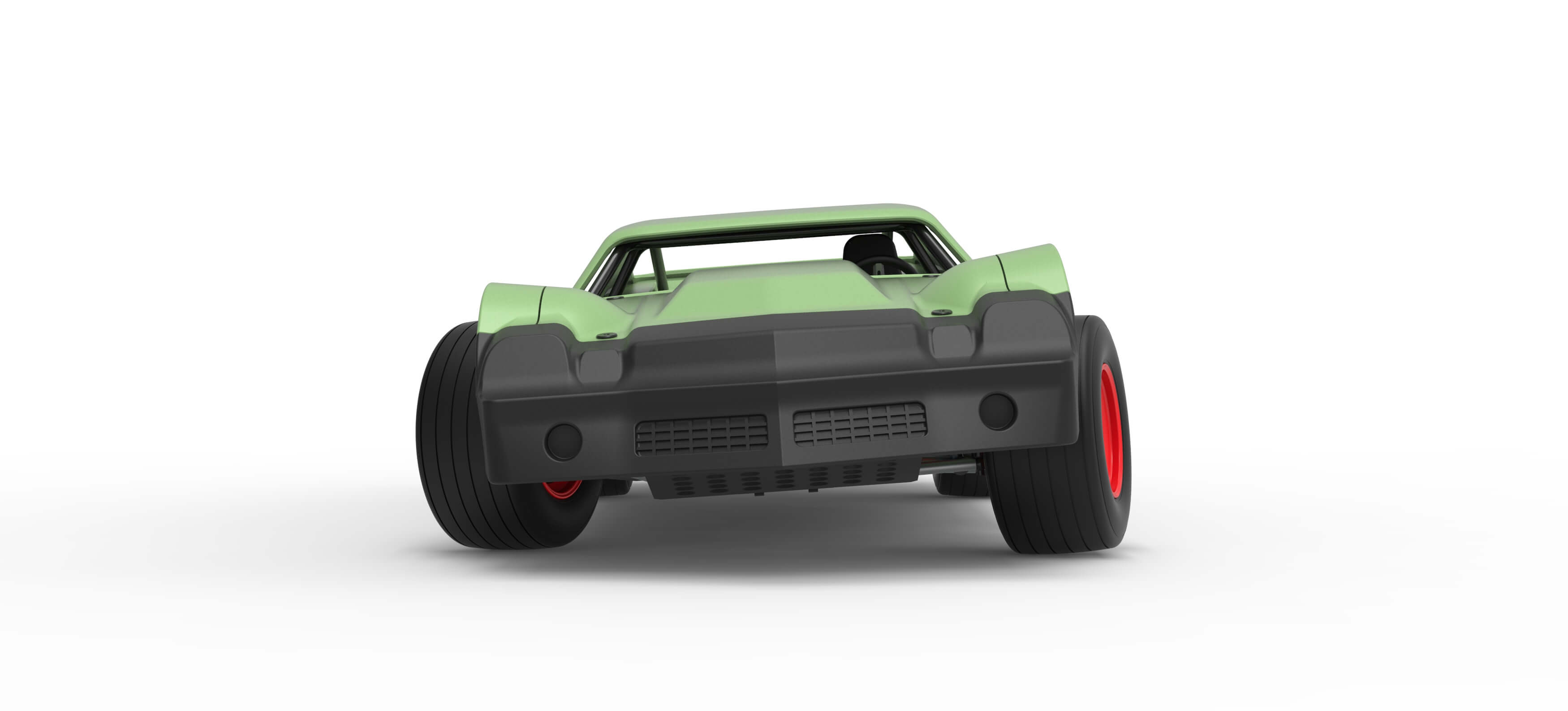 Vintage Dirt Late Model Race Car V3 While Turning Scale 1:25
