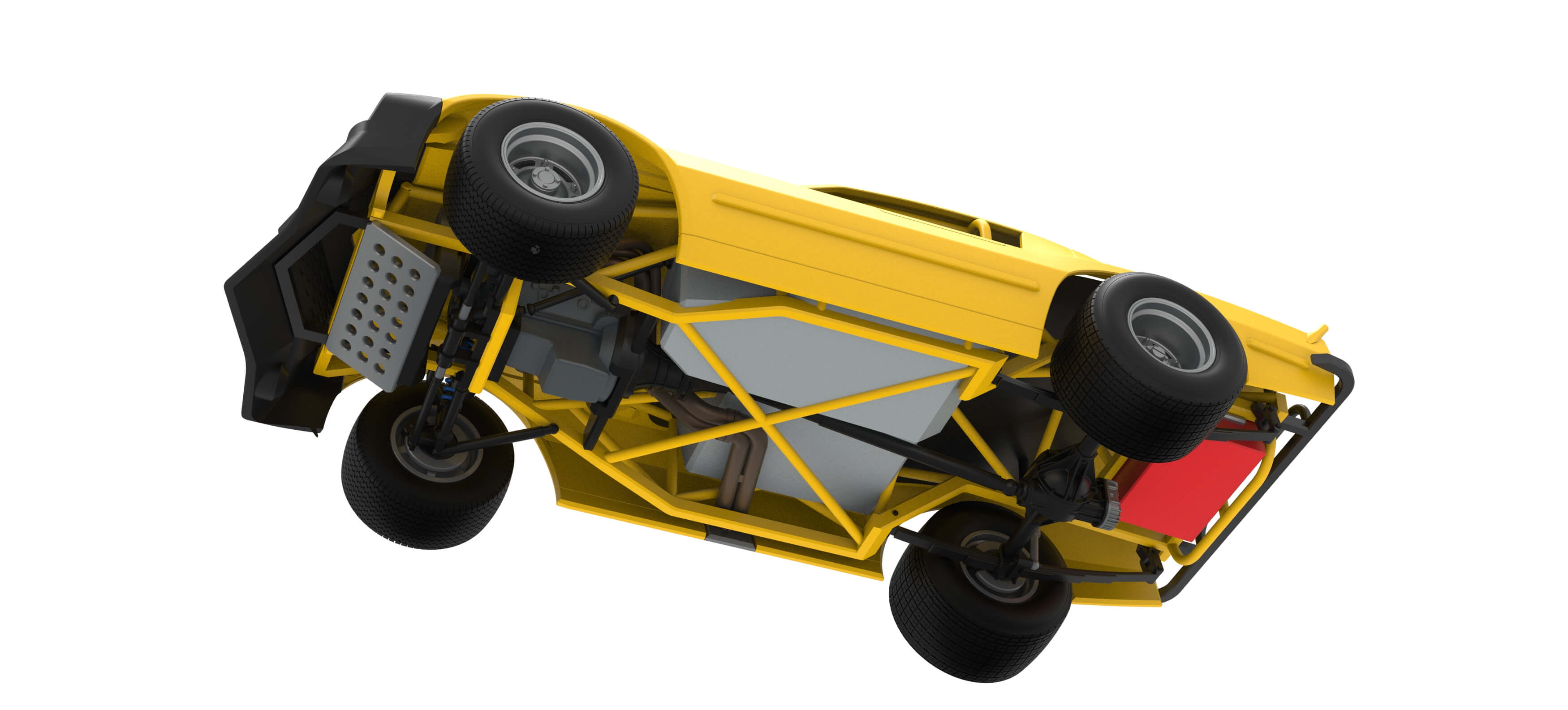 Vintage Dirt Late Model Race Car Version 2 Scale 1:25