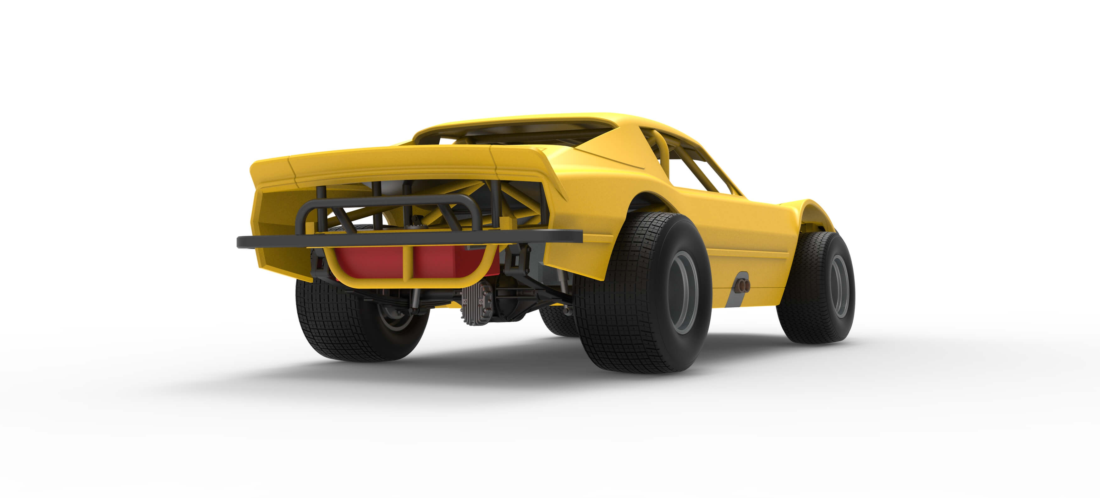 Vintage Dirt Late Model Race Car Version 2 Scale 1:25