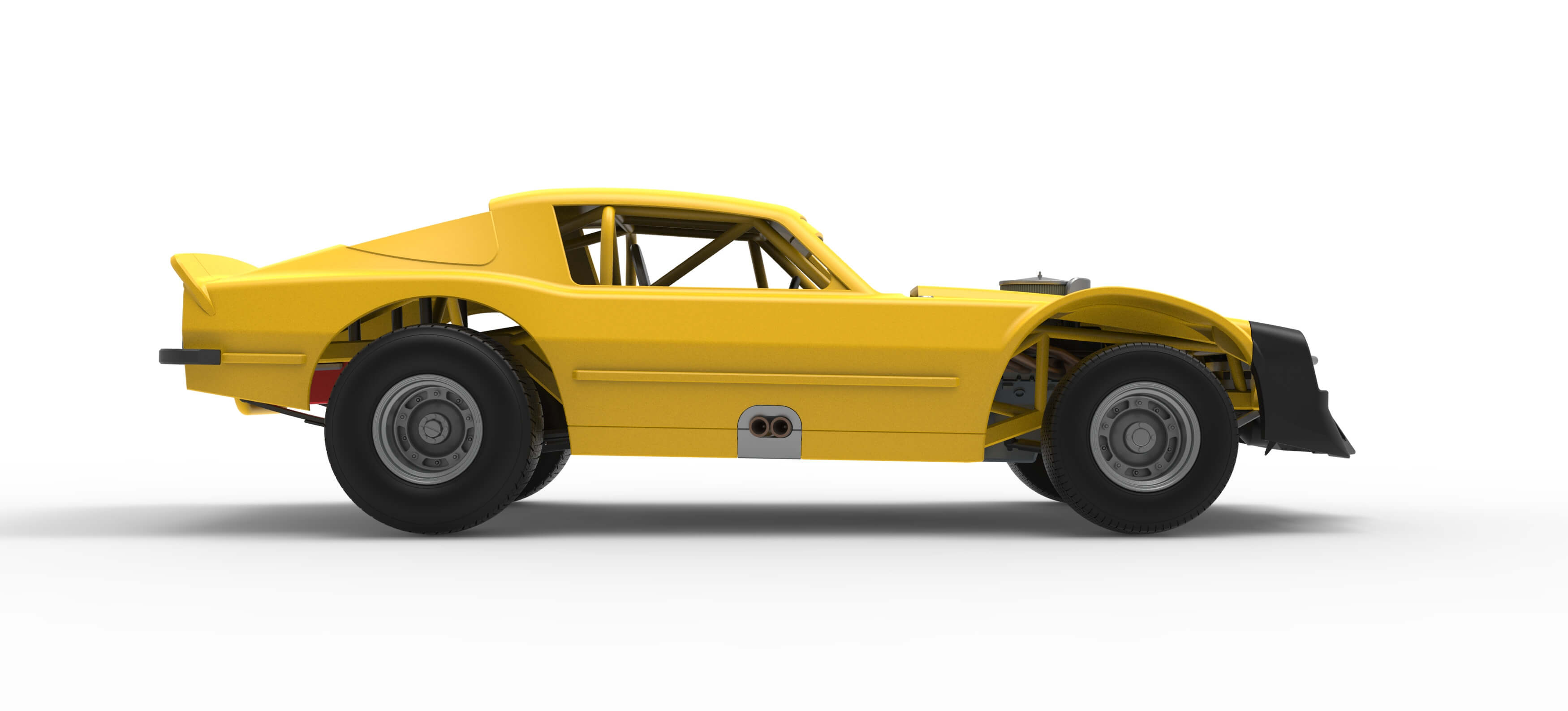 Vintage Dirt Late Model Race Car Version 2 Scale 1:25