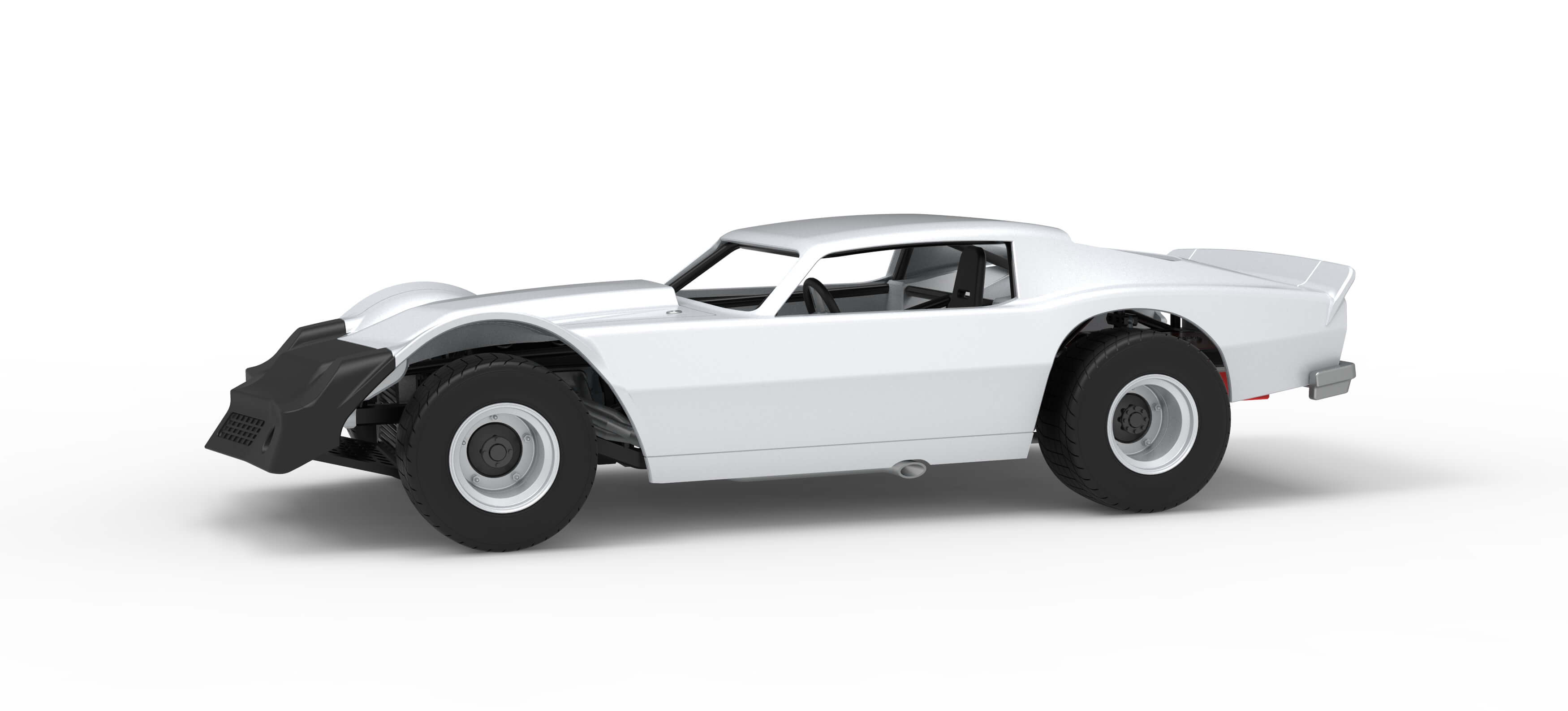 Vintage Dirt Late Model Race Car Version 3 Scale 1:25