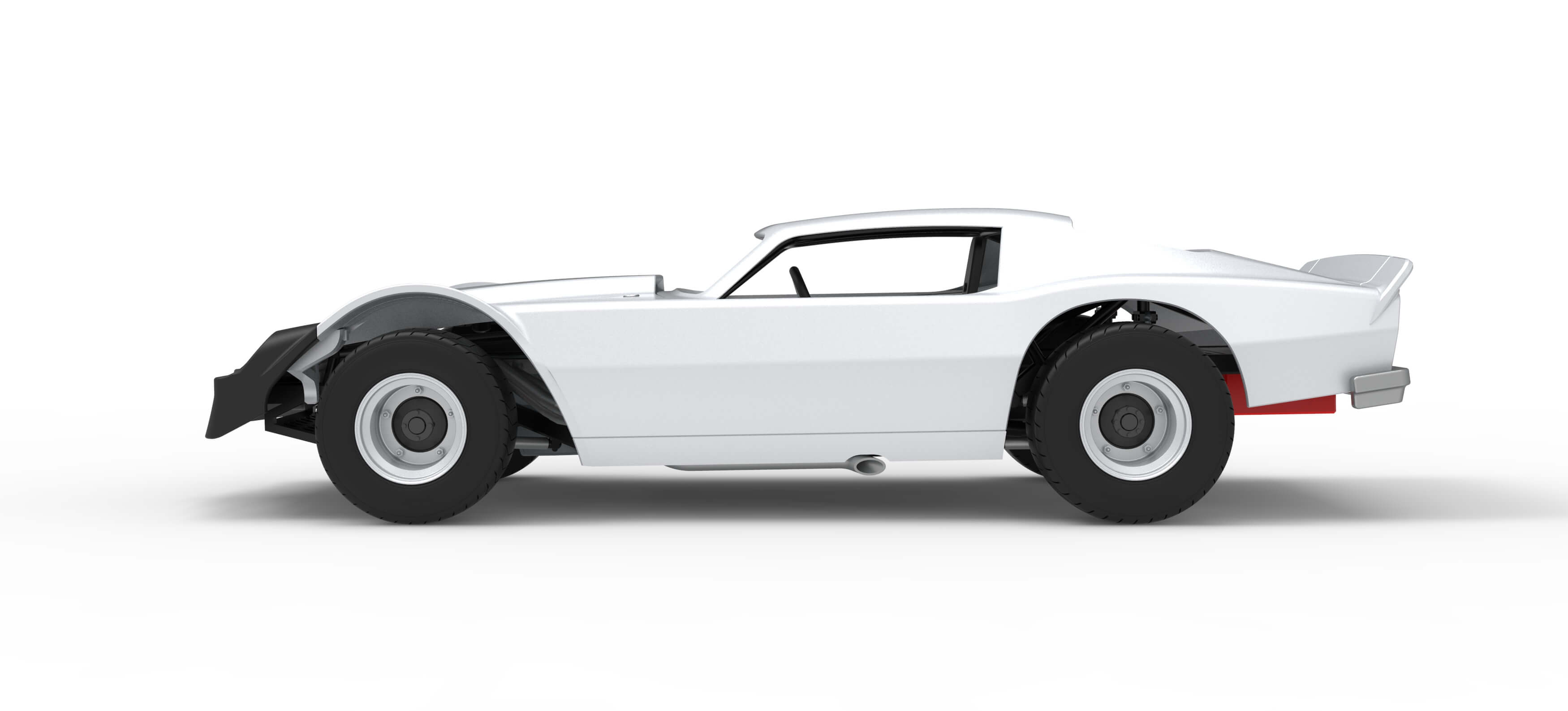 Vintage Dirt Late Model Race Car Version 3 Scale 1:25