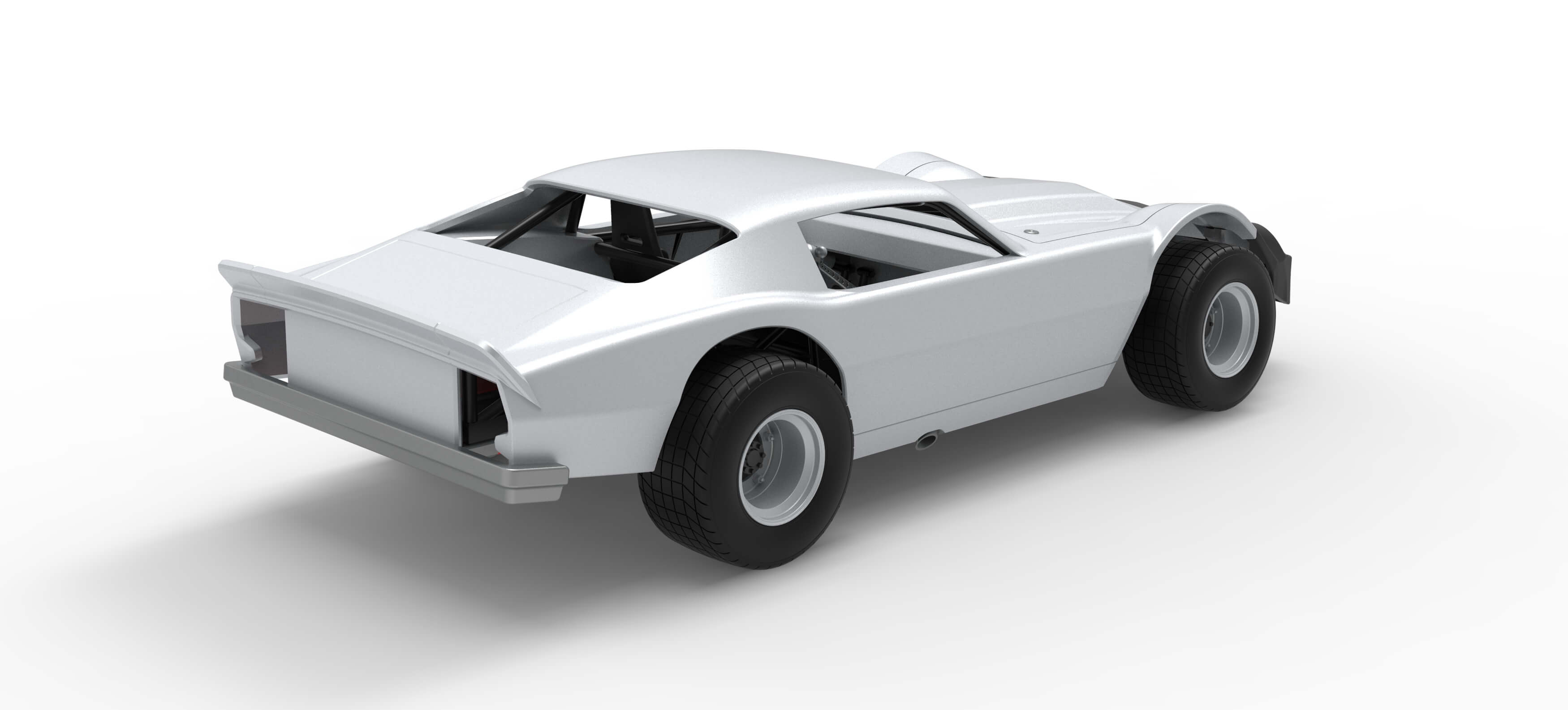 Vintage Dirt Late Model Race Car Version 3 Scale 1:25