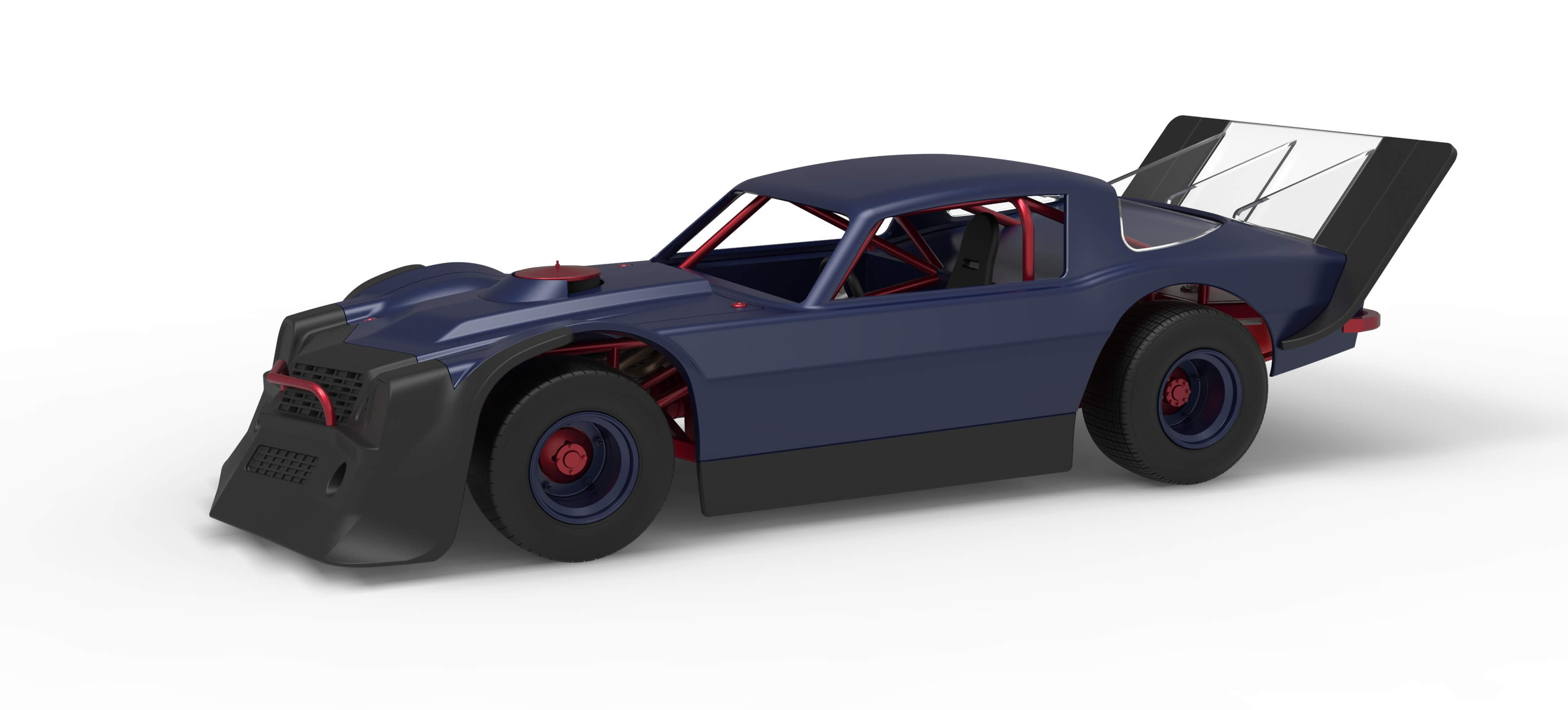 Vintage Dirt Late Model Race Car Version 4 Scale 1:25