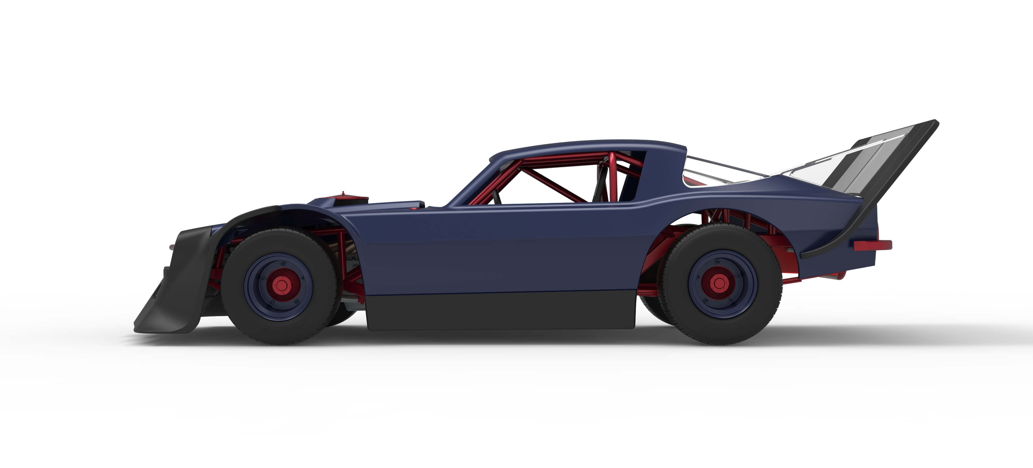 Vintage Dirt Late Model Race Car Version 4 Scale 1:25