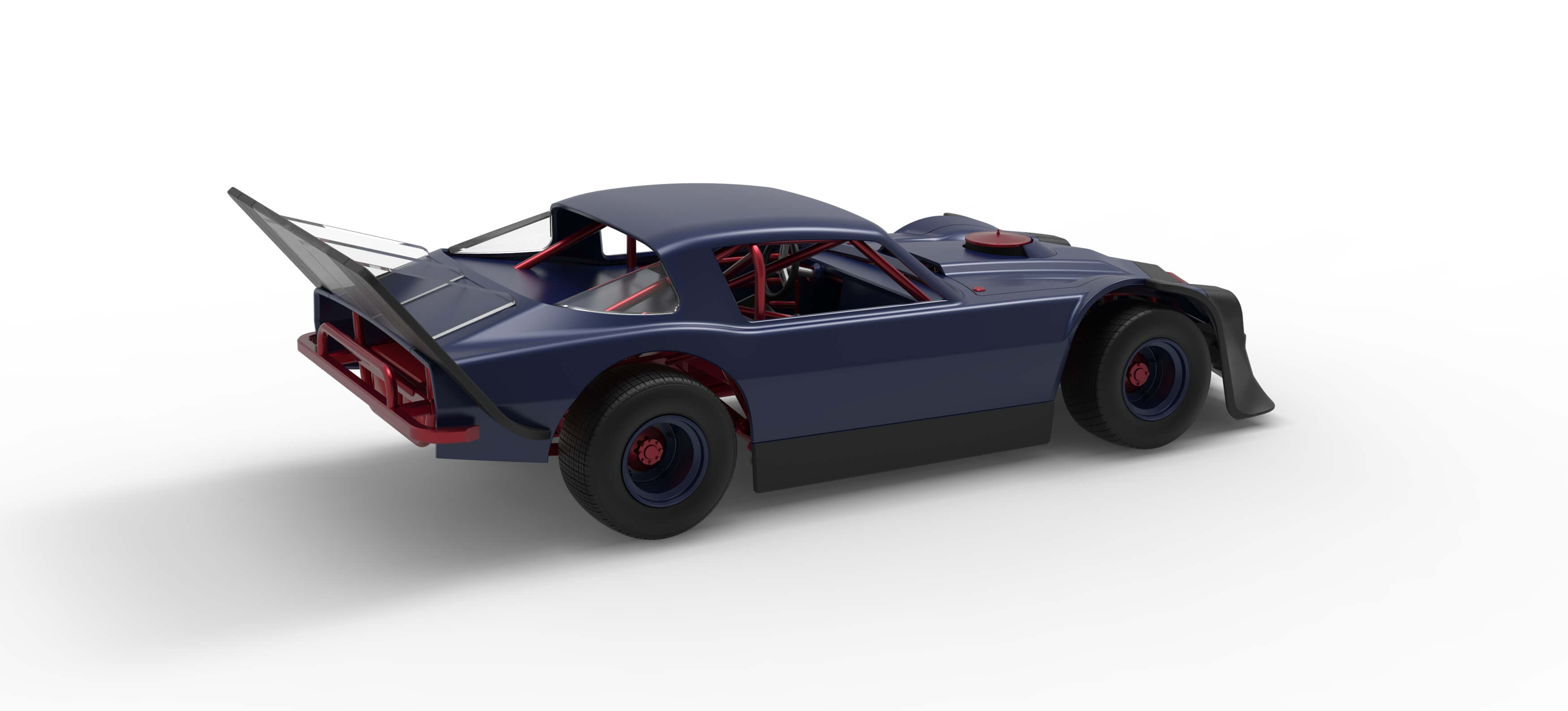 Vintage Dirt Late Model Race Car Version 4 Scale 1:25