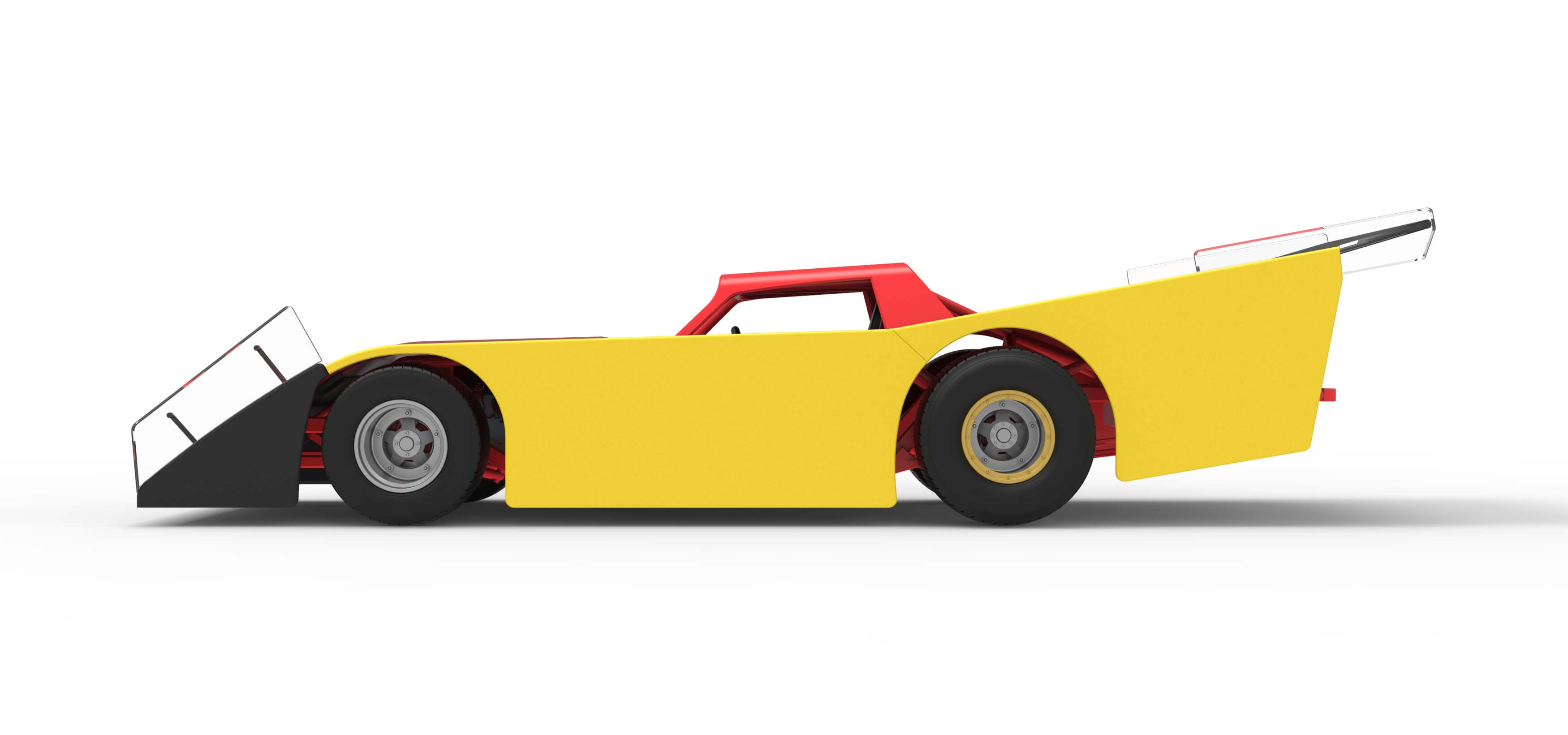Vintage Dirt Late Model Race Car Version 5 Scale 1:25