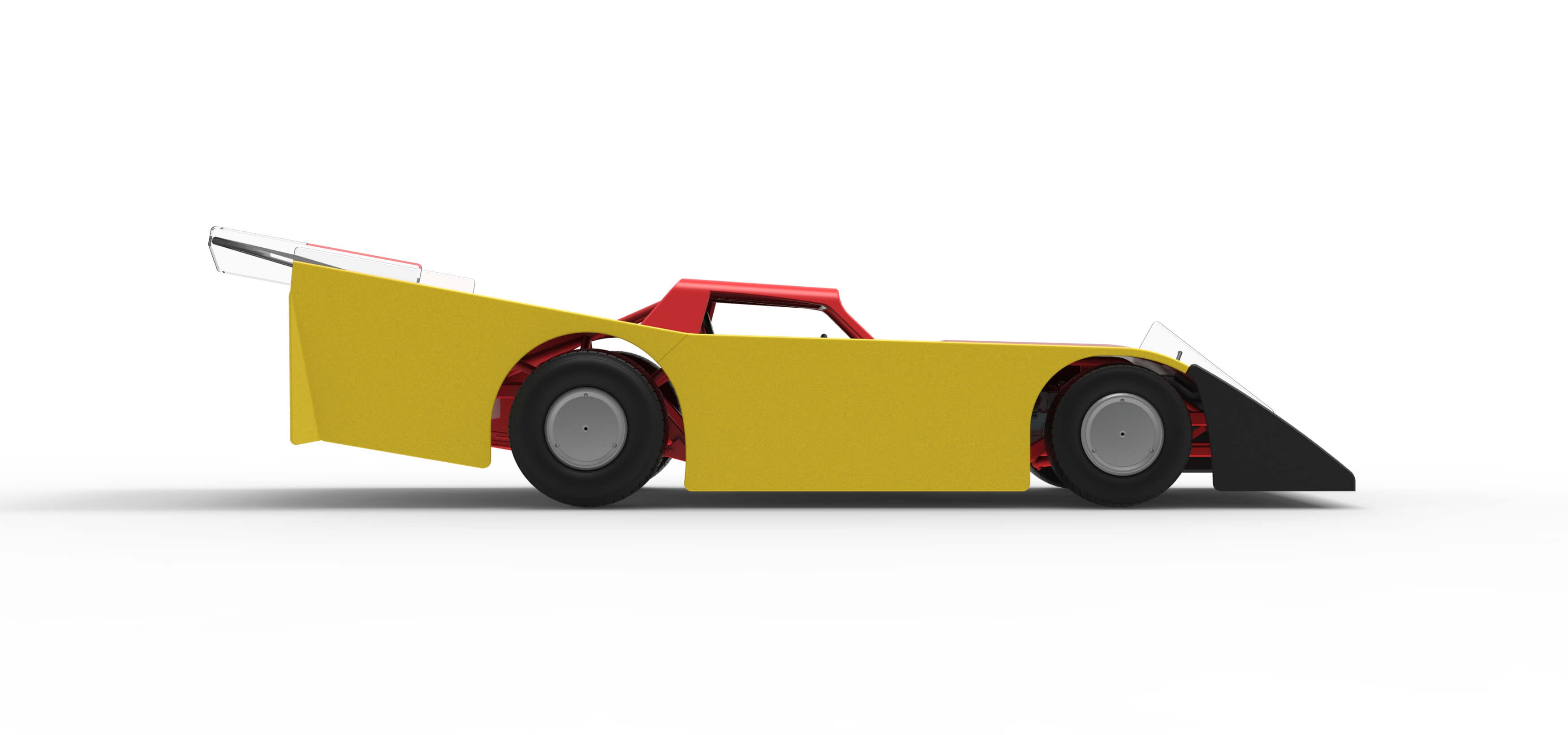 Vintage Dirt Late Model Race Car Version 5 Scale 1:25