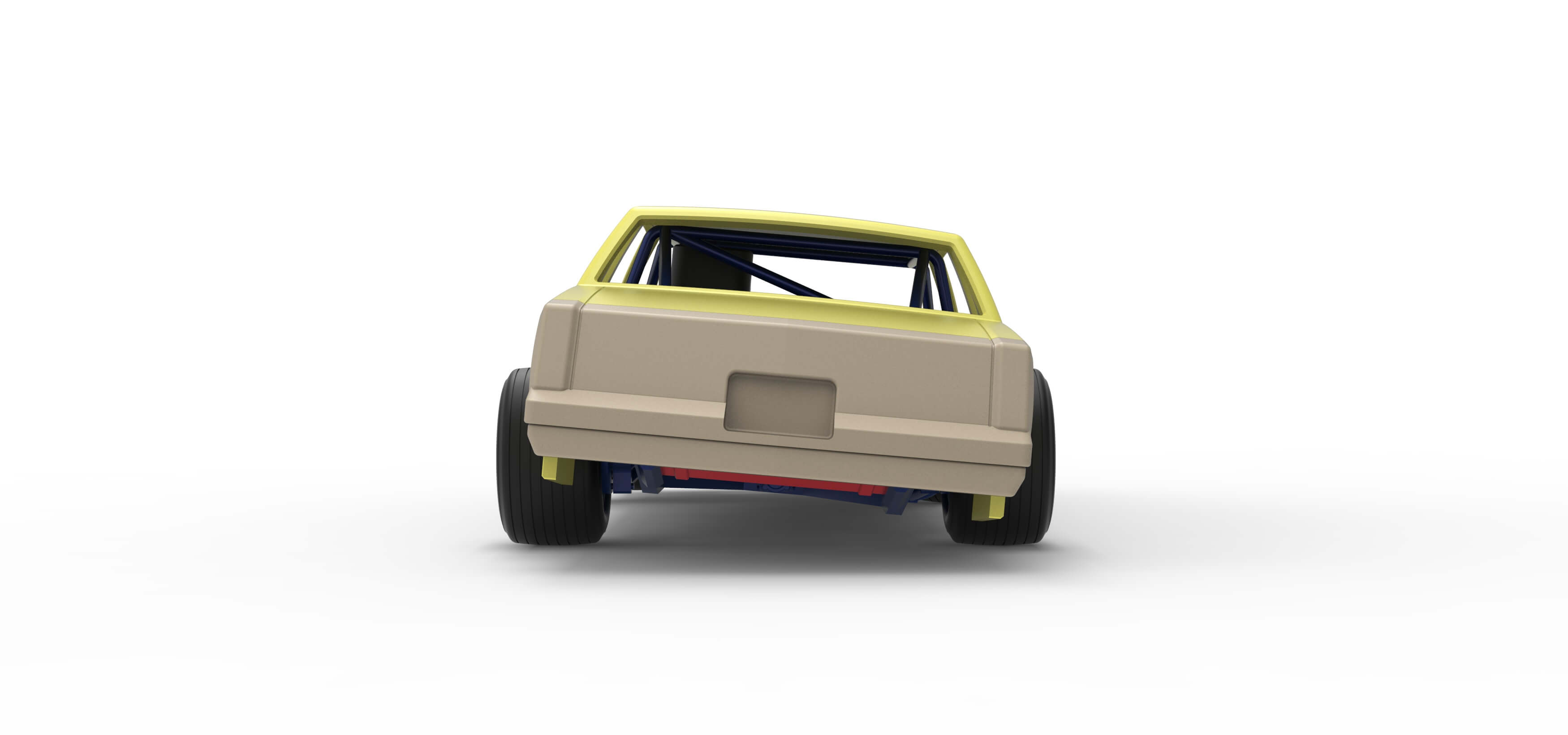 Vintage Dirt Late Model Race Car While Turning Scale 1:25