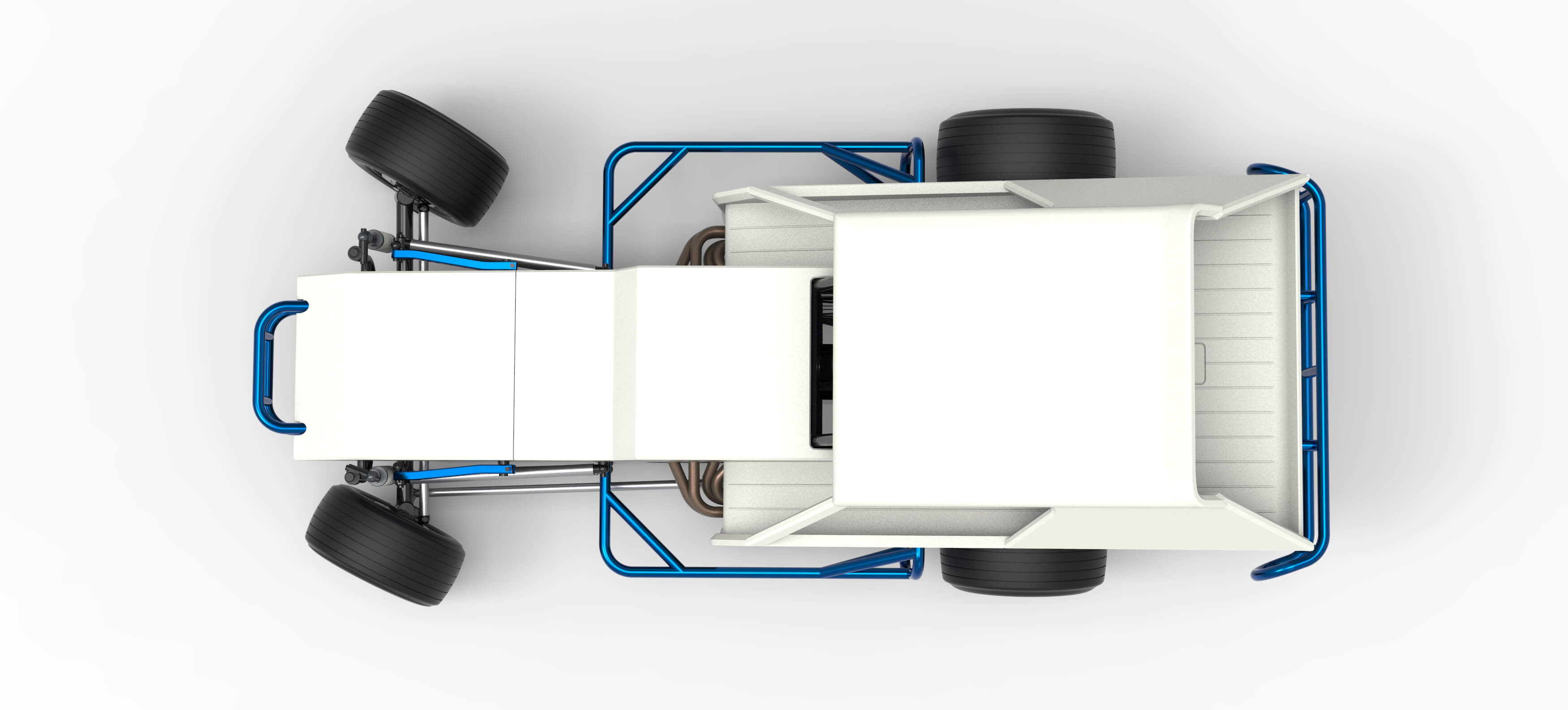 Vintage Dirt Modified Stock Car V8 While Turning Scale 1:25 3D Model