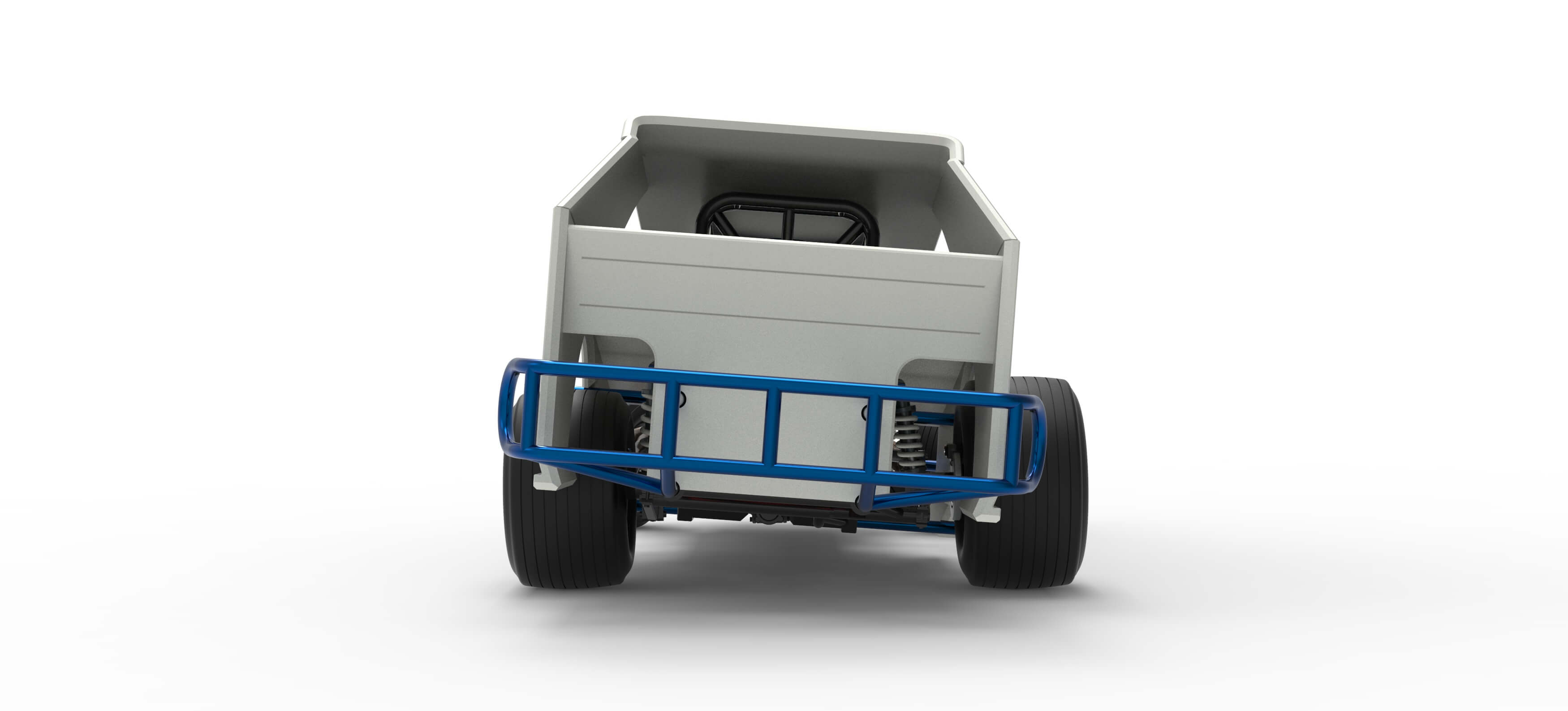 Vintage Dirt Modified Stock Car V8 While Turning Scale 1:25 3D Model