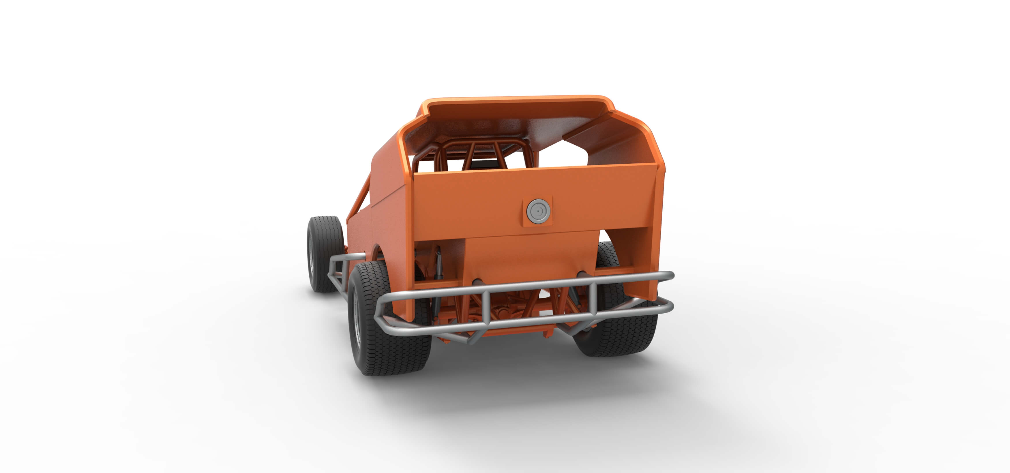 Vintage Dirt Modified Stock Car Version 3 Scale 1:25 3D Model