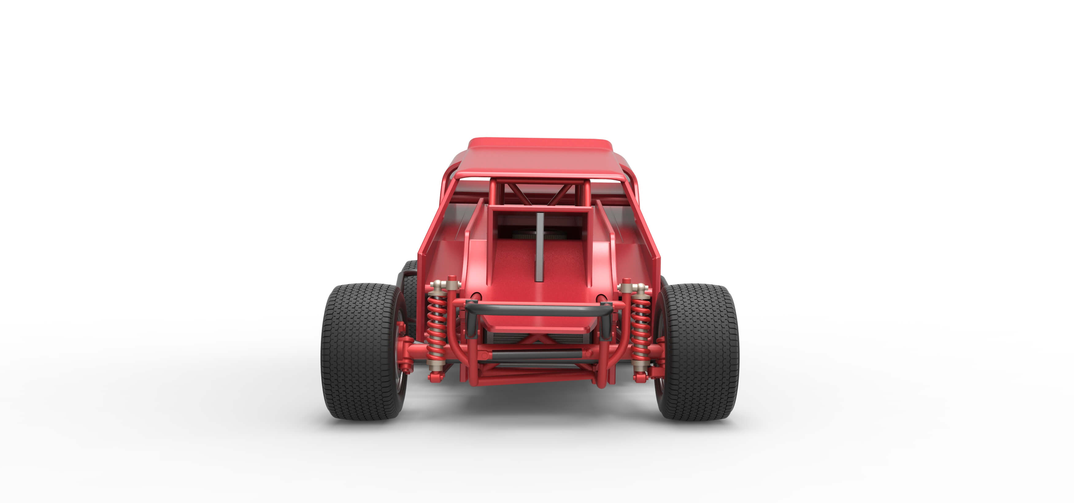 Vintage Dirt Modified Stock Car Version 4 Scale 1:25 3D Model
