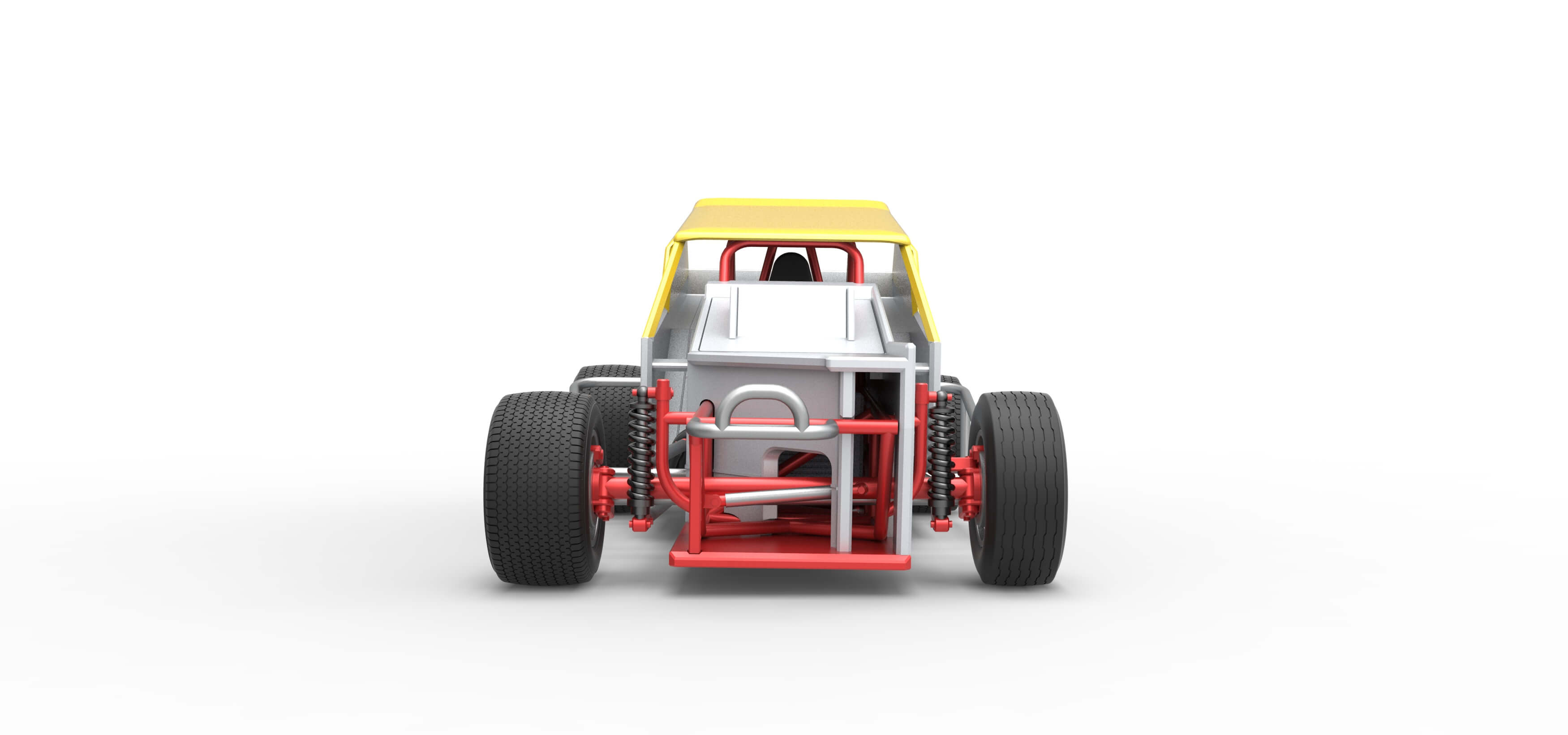 Vintage Dirt Modified Stock Car Version 7 Scale 1:25 3D Model