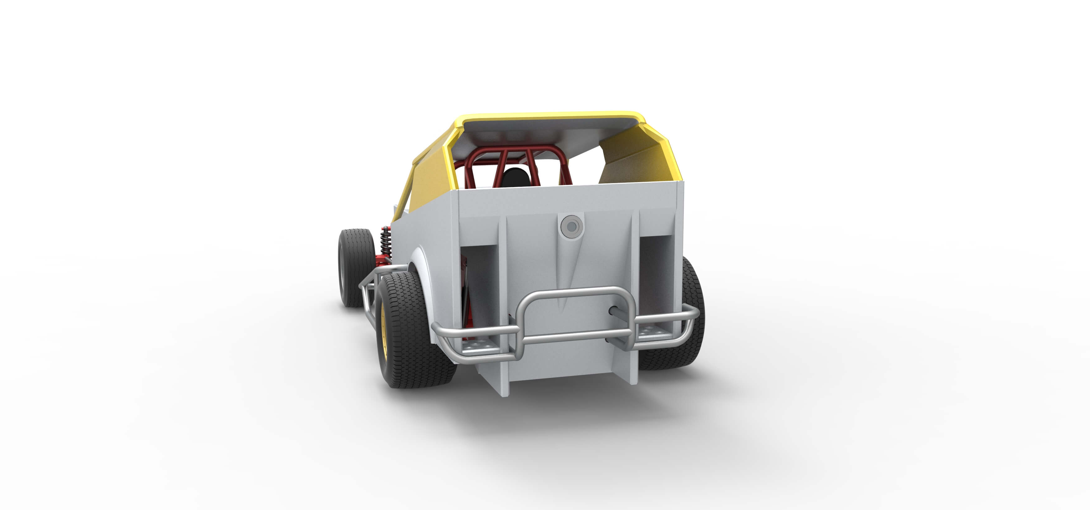 Vintage Dirt Modified Stock Car Version 7 Scale 1:25 3D Model