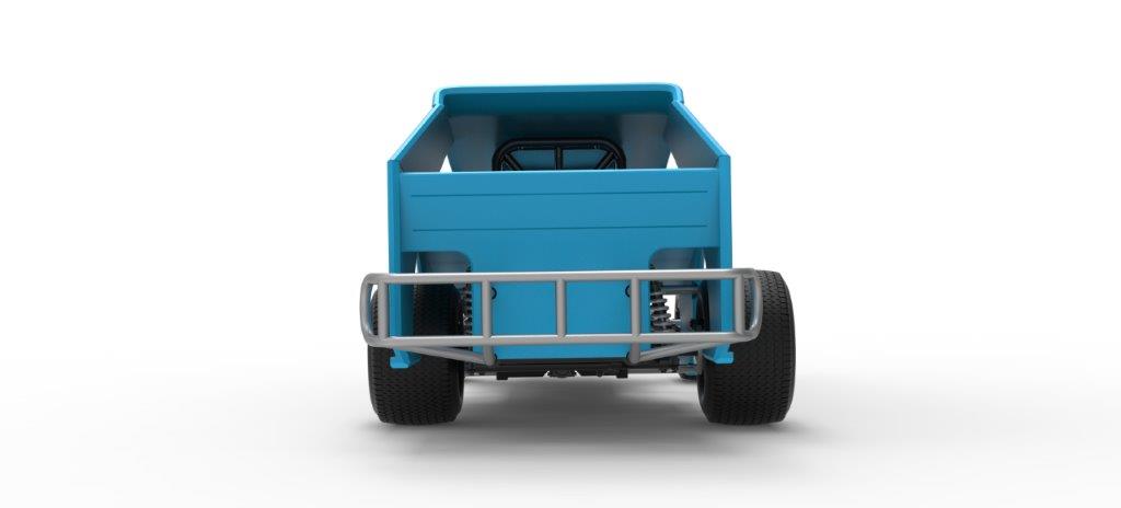Vintage Dirt Modified Stock Car Version 8 Scale 1:25 3D Model
