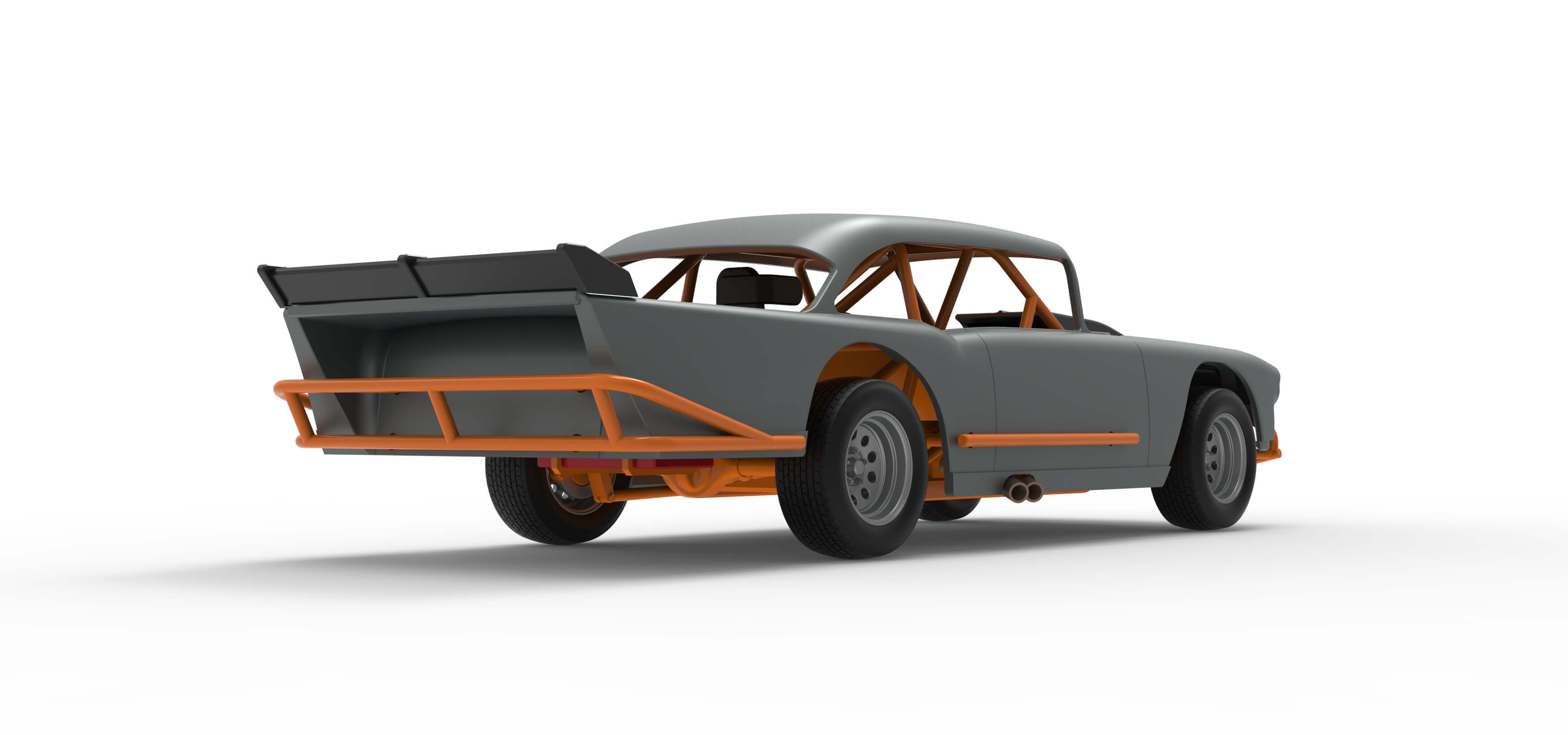 Vintage Dirt Modified Stock Car Version 9 Scale 1:25 3D Model